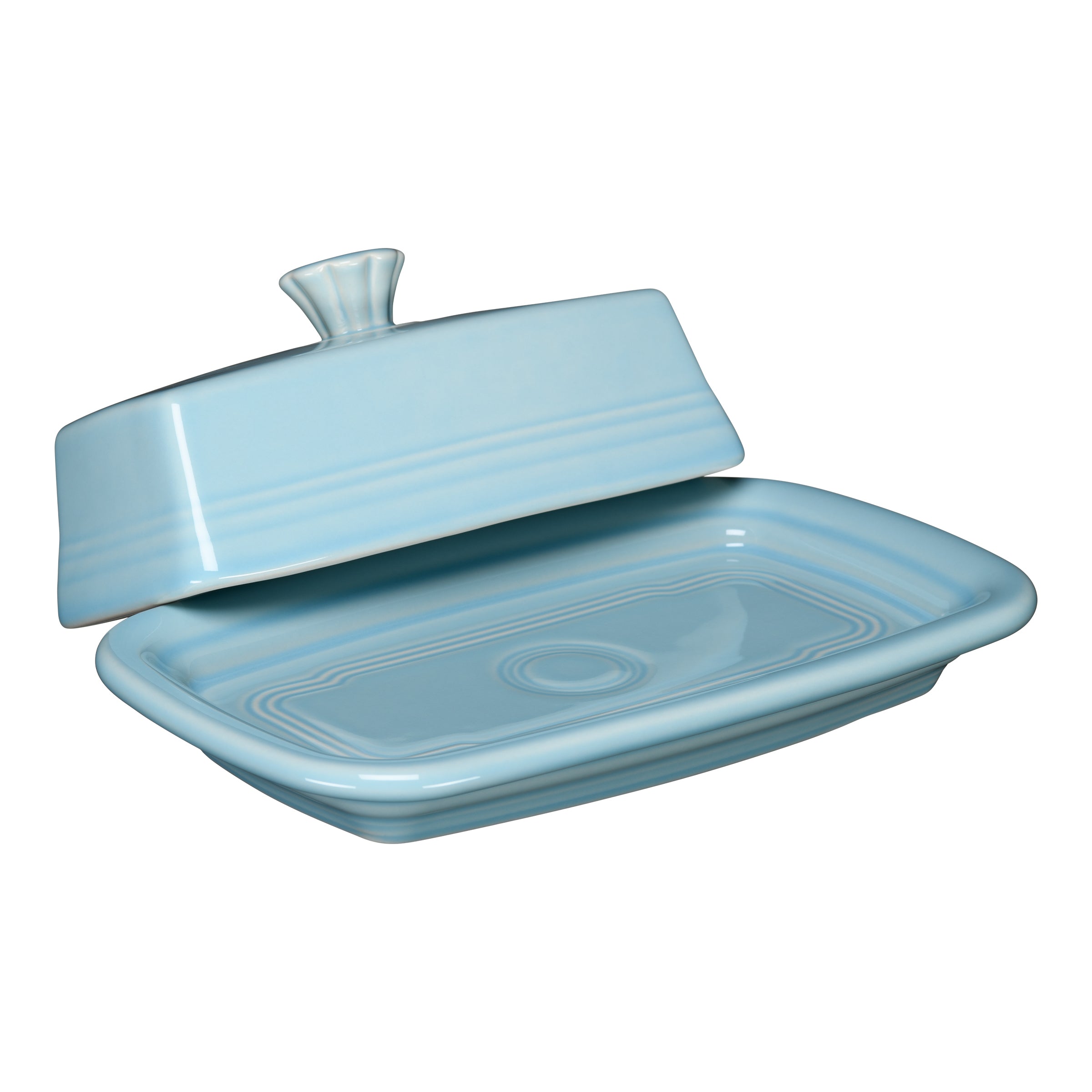 Extra Large Covered Butter Dish 8 1/8 Inch x 5 1/8 Inch - Image 6