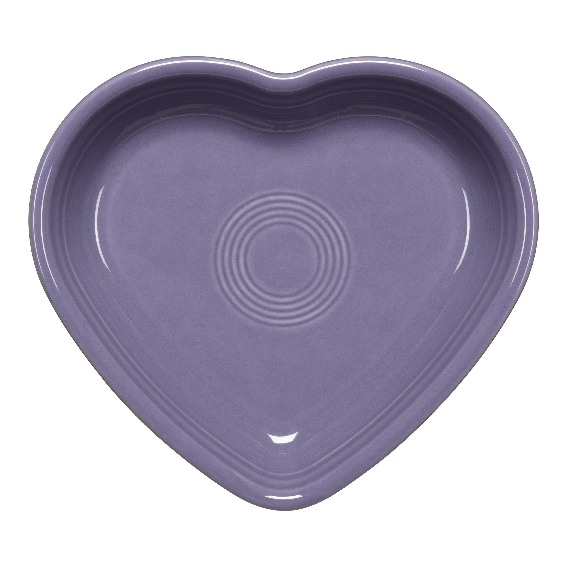 Lavender 7 1/2 Inch Medium Heart Shaped Bowl 17 OZ