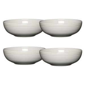 White Set of 4 Bistro Coupe 7 5/8-Inch 38OZ Medium Bowls
