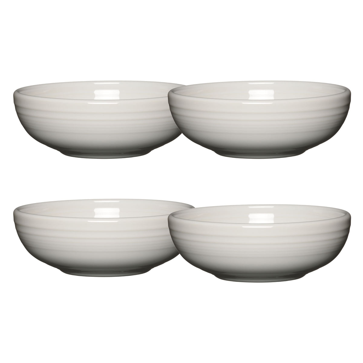 White Set of 4 Bistro Coupe 7 5/8-Inch 38OZ Medium Bowls