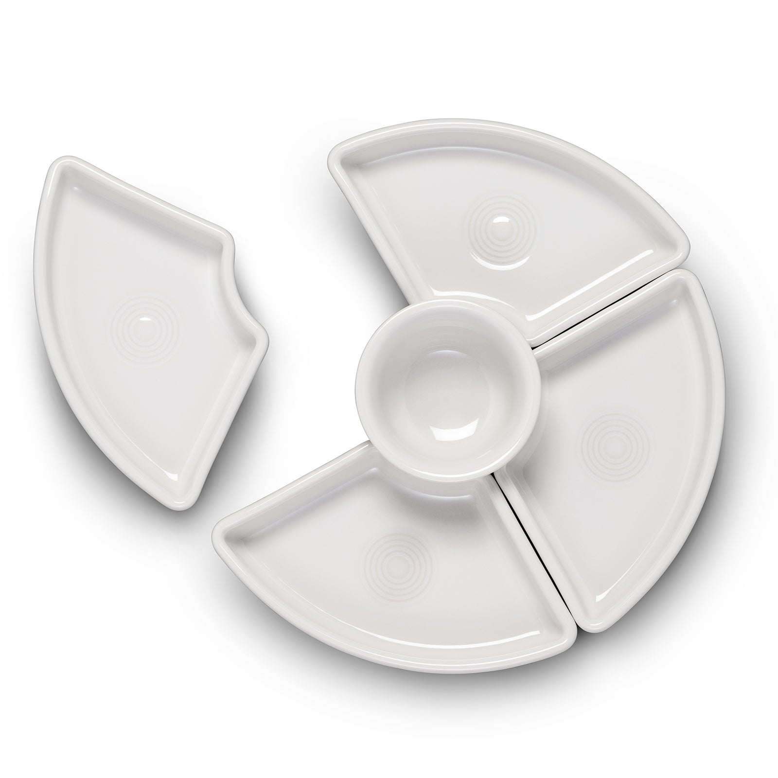 White 5-Piece Entertaining Set 8 1/5 Inch - Image 2