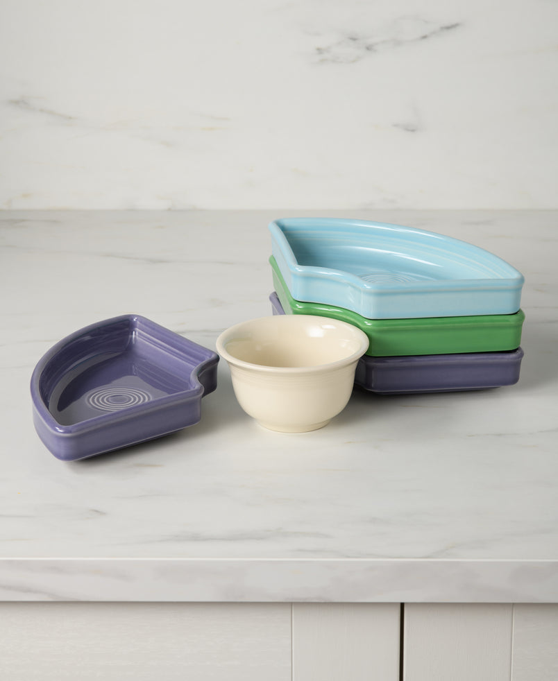 Lavender Bloom Mixed Color 5-Piece Entertaining Set 8 1/5 Inch - Image 2