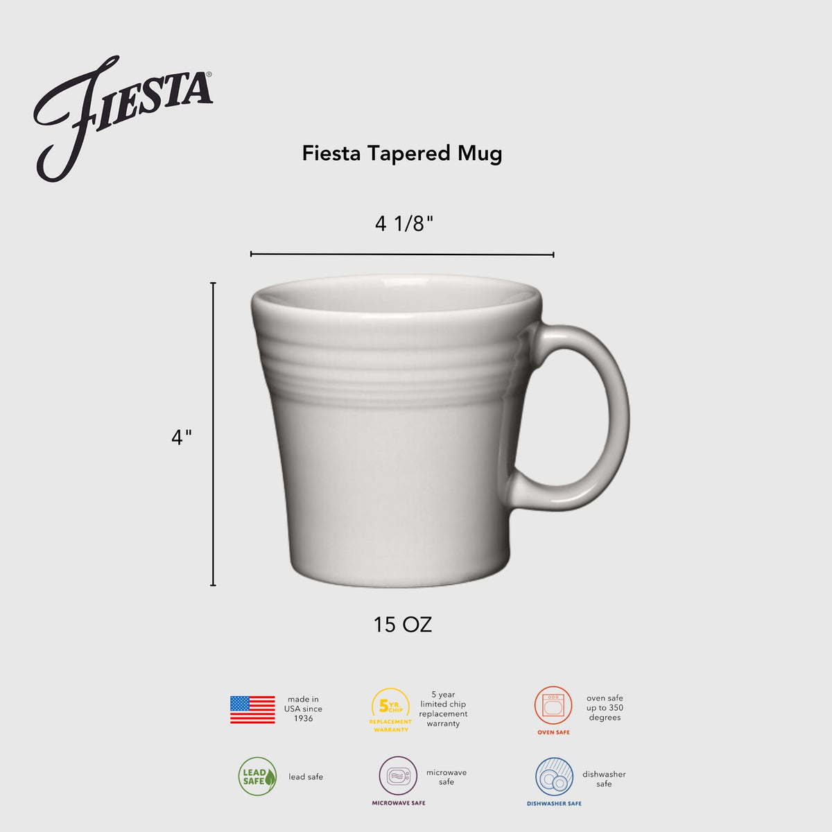 Mixed Vibrant 15 OZ Set of 4 Mixed Tapered Mug Set - Image 2