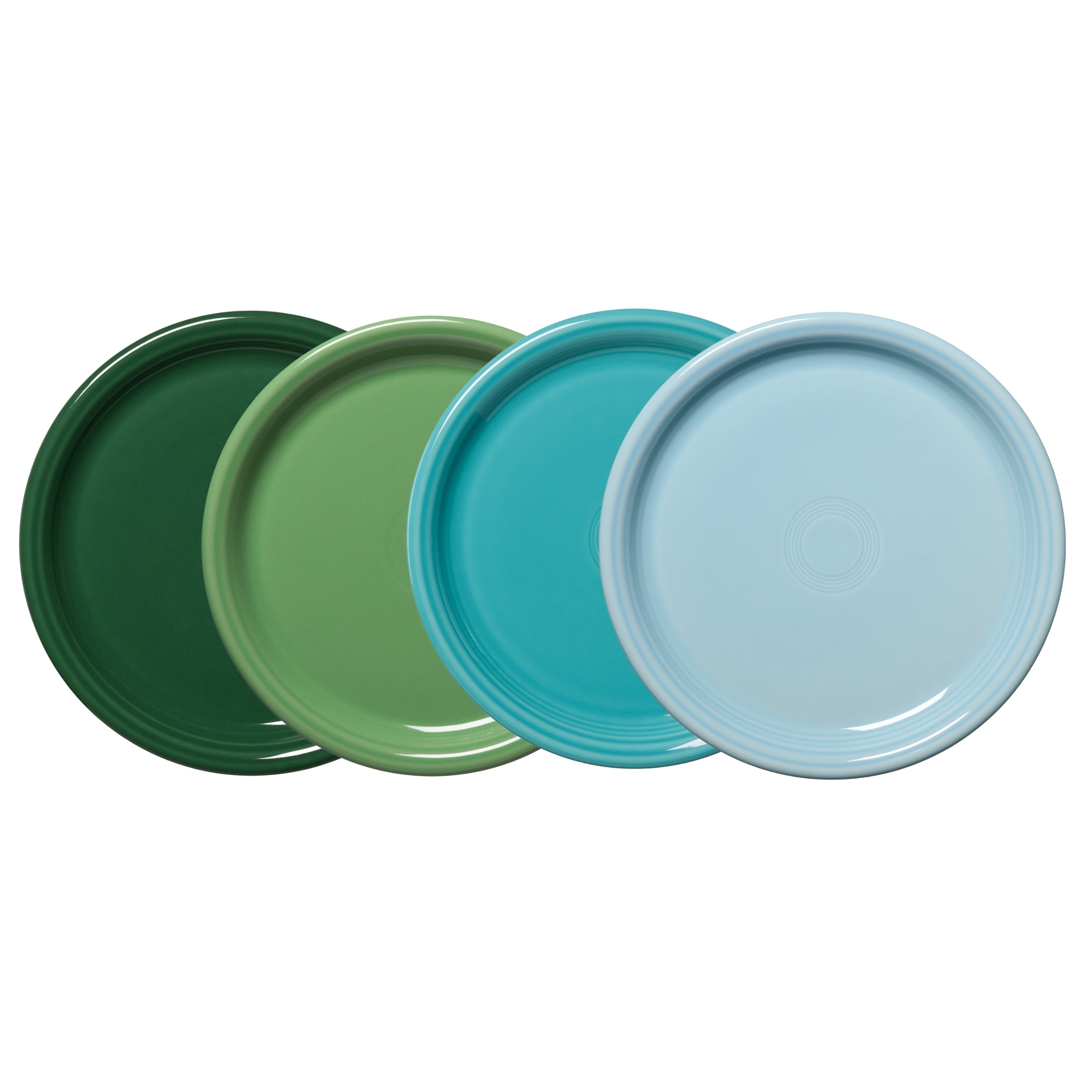Mixed Aegean Bistro Coupe 10 1/2 Inch Dinner Plate. Set of 4