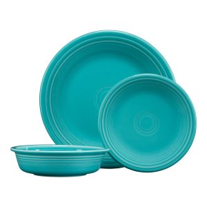 Classic Rim 3-Piece Dinnerware Set. Service for 1