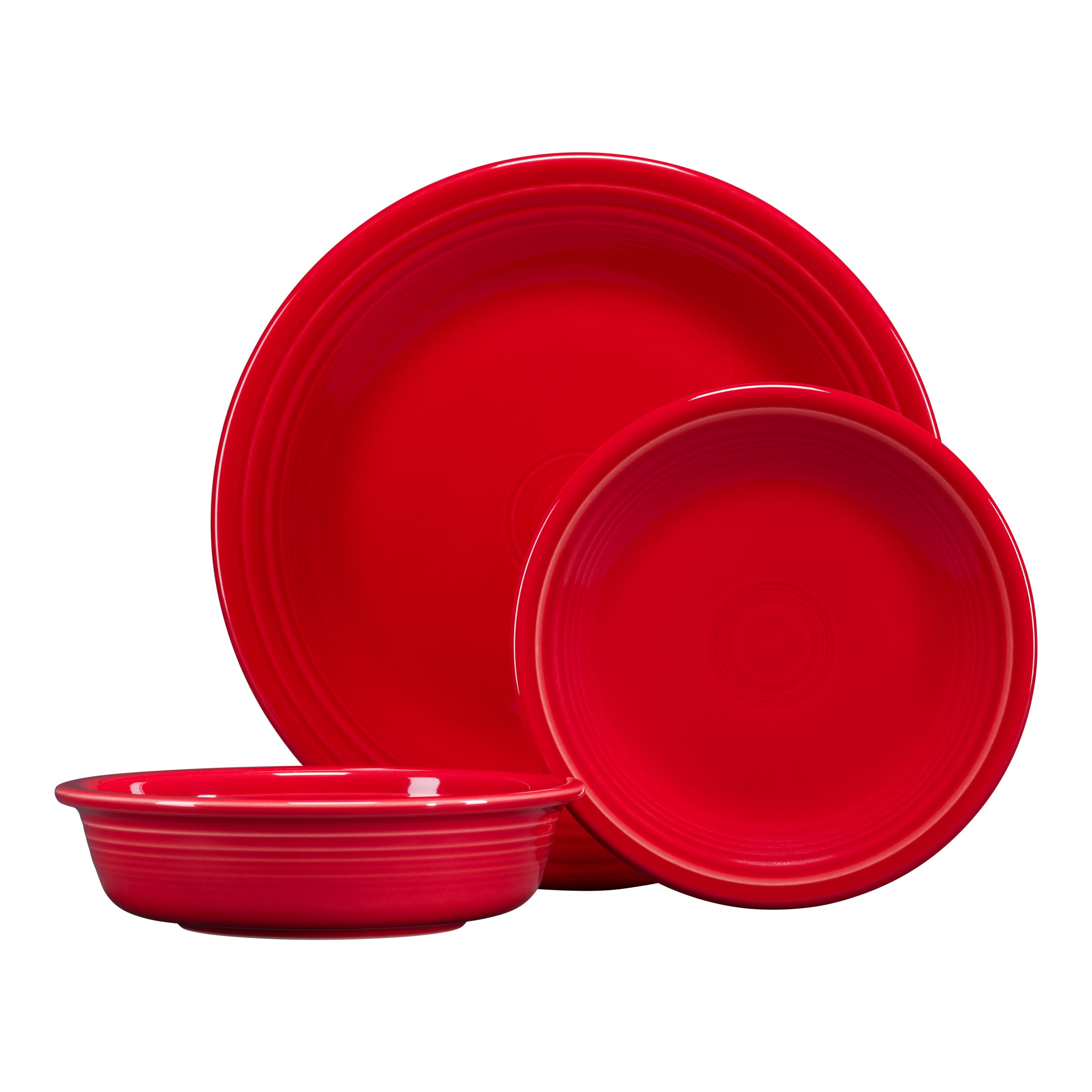 Classic Rim 3-Piece Dinnerware Set. Service for 1 - Image 9