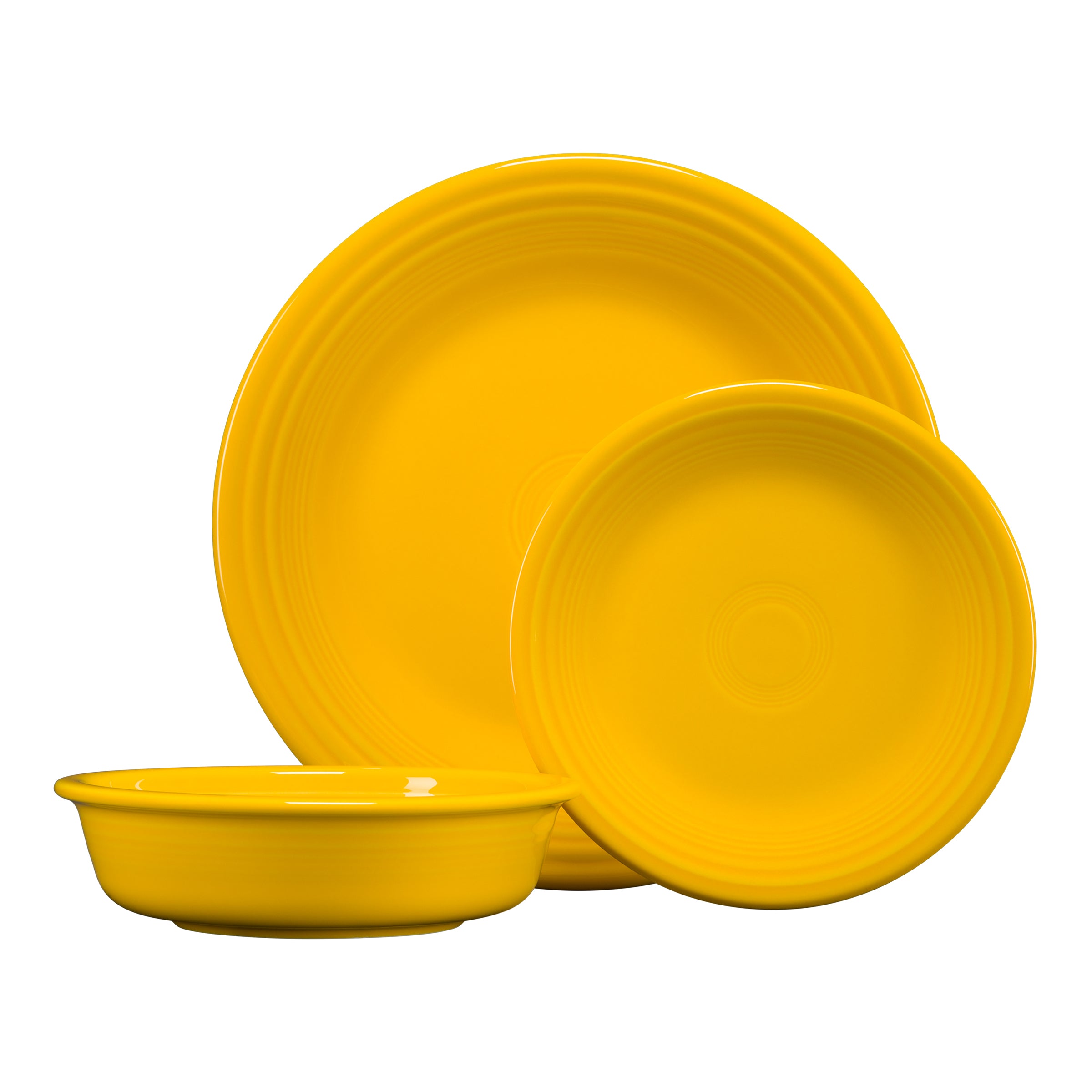Classic Rim 3-Piece Dinnerware Set. Service for 1 - Image 8