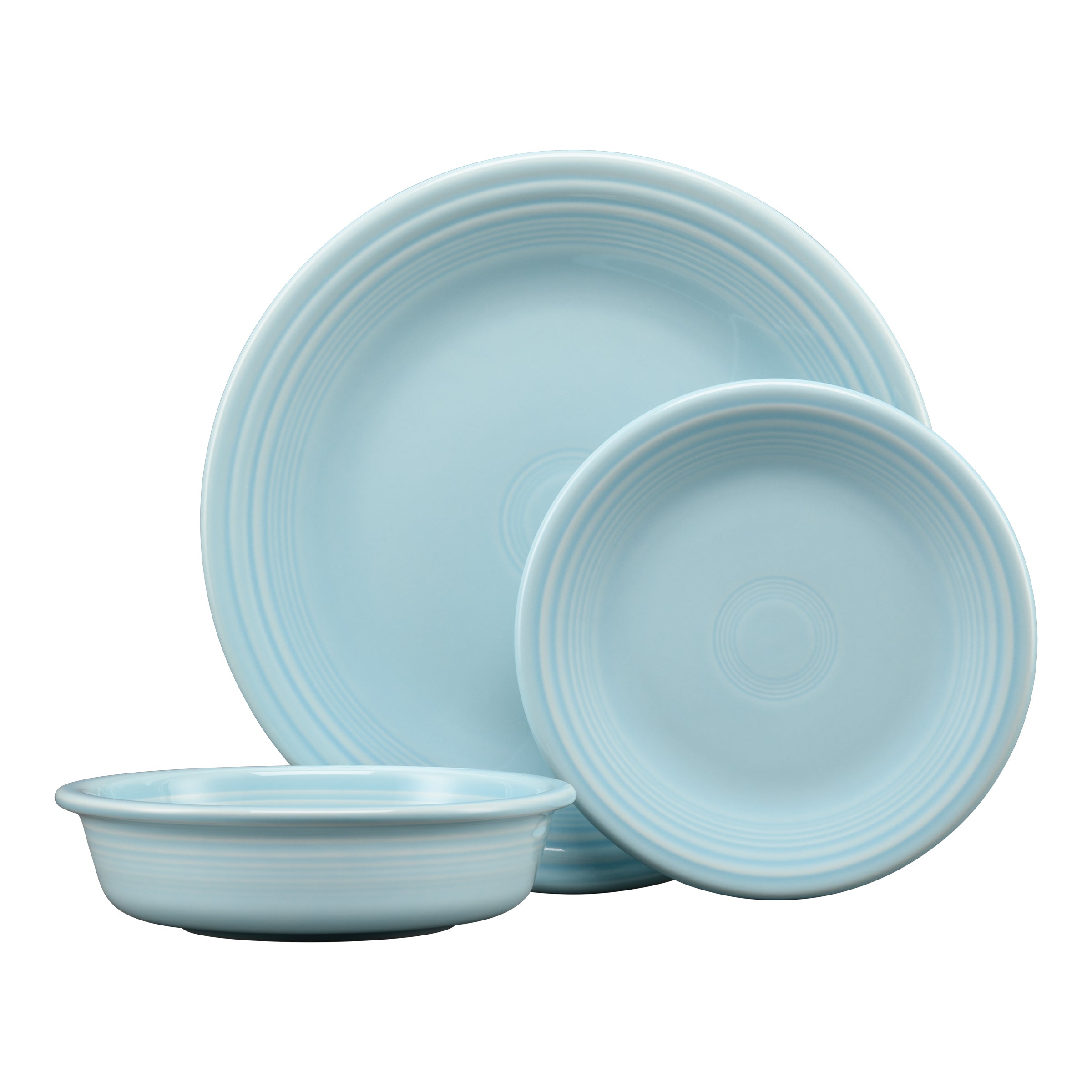 Classic Rim 3-Piece Dinnerware Set. Service for 1 - Image 10