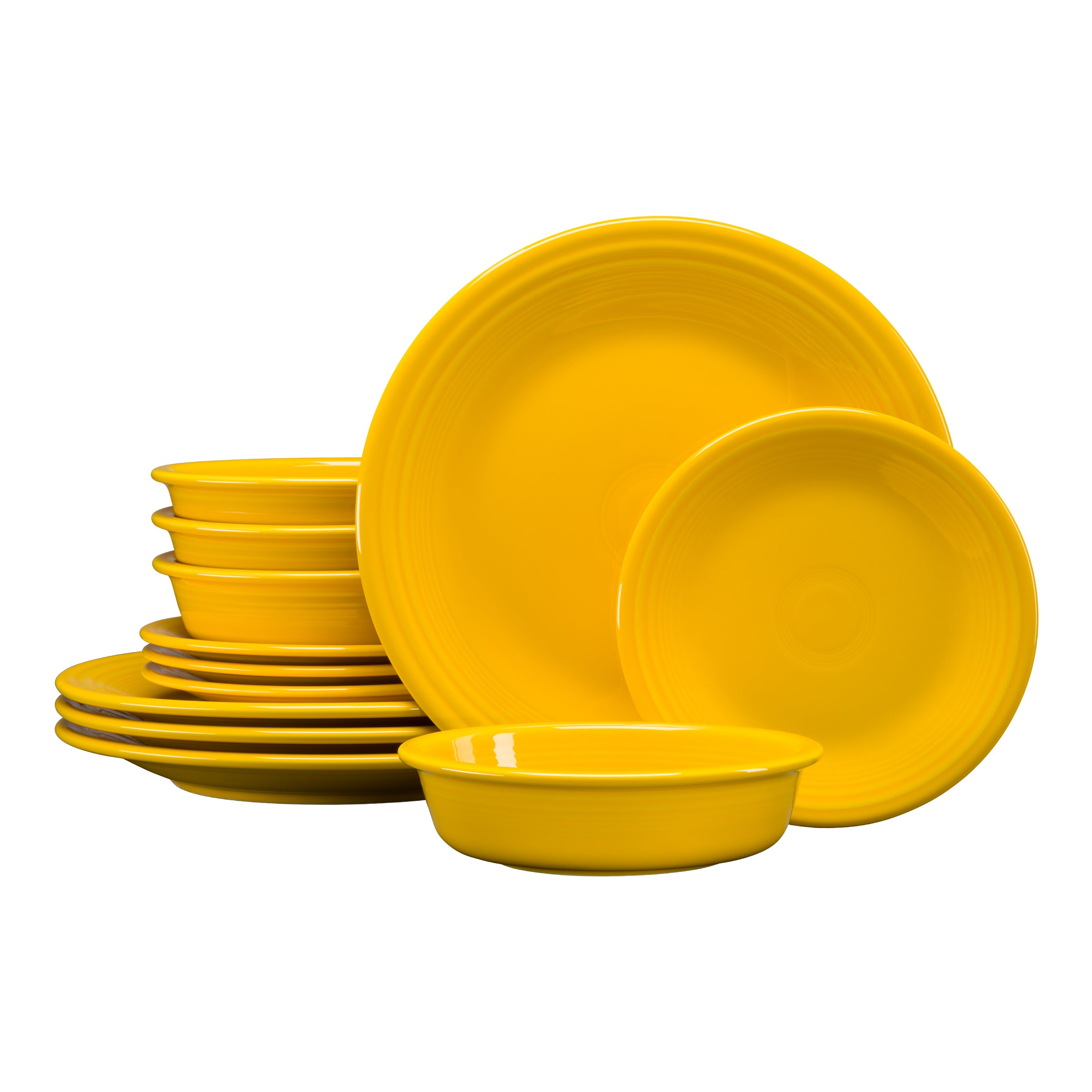 Classic Rim 12-Piece Dinnerware Set. Service for 4 - Image 5