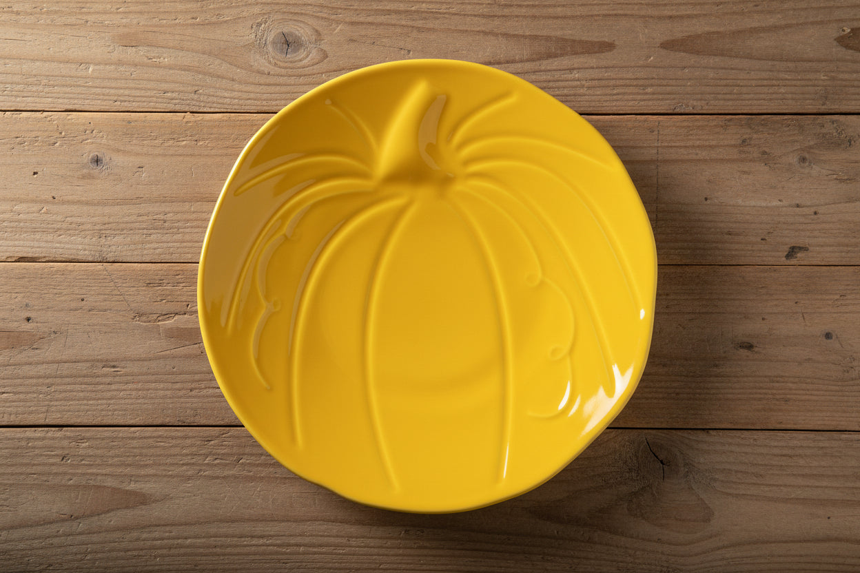 Pumpkin Shaped Plate 8 1/2 Inch - Image 3