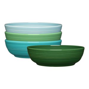 Mixed Aegean Coupe 6 3/4 Inch Salad Bowl 24 OZ. Set of 4