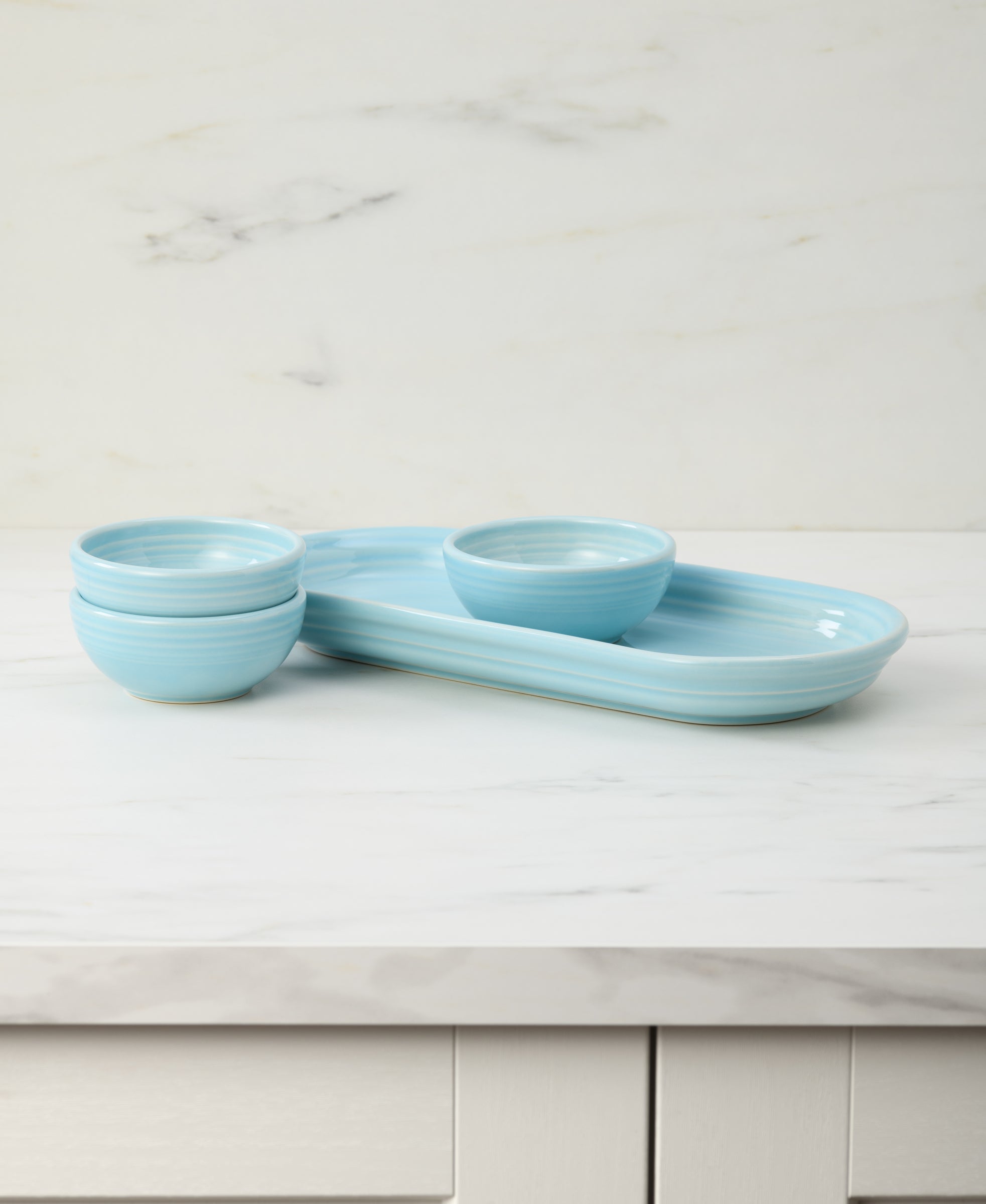 Retired Fiesta 4-Piece Condiment Set Sky - Image 2