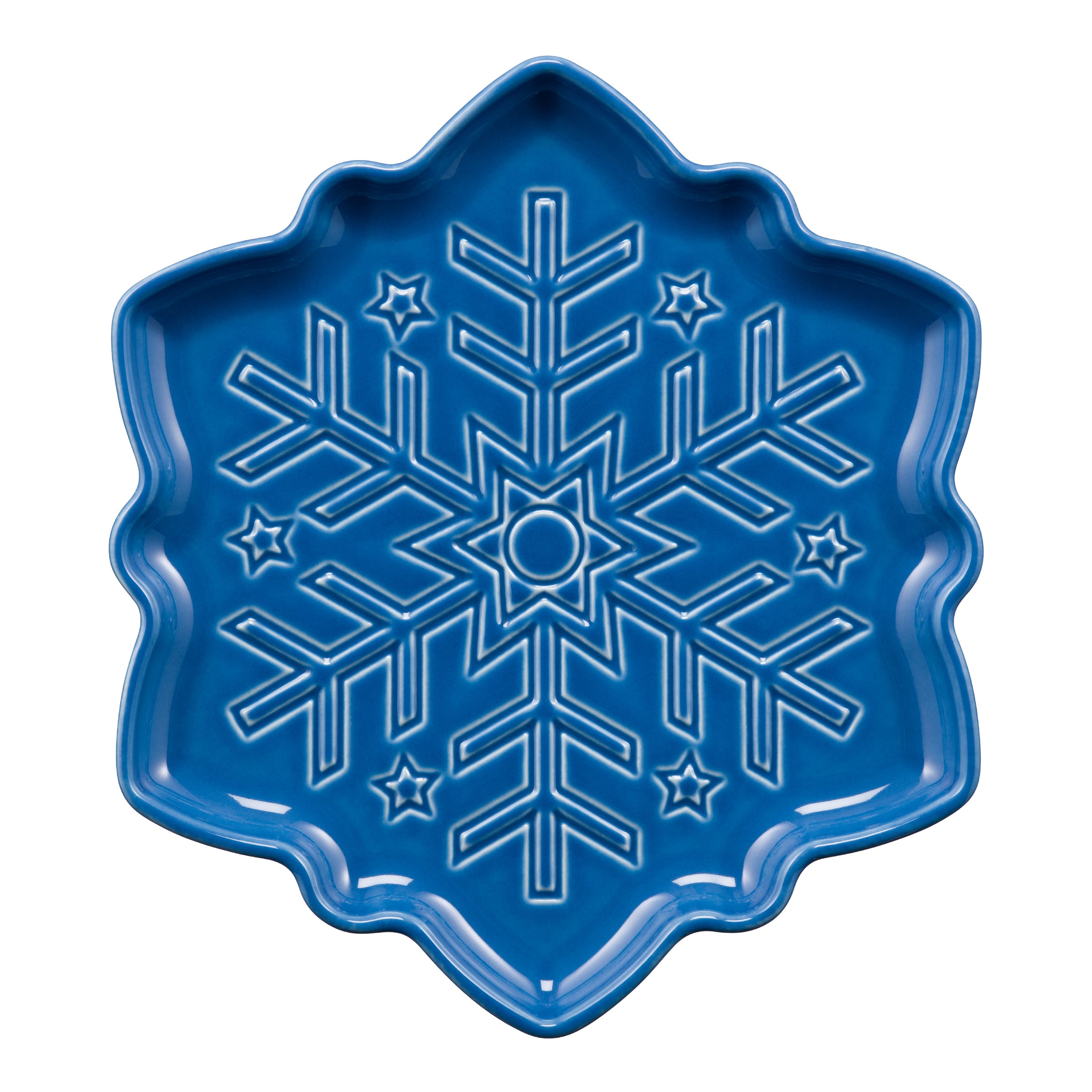 Snowflake Shaped Plate 9 Inch