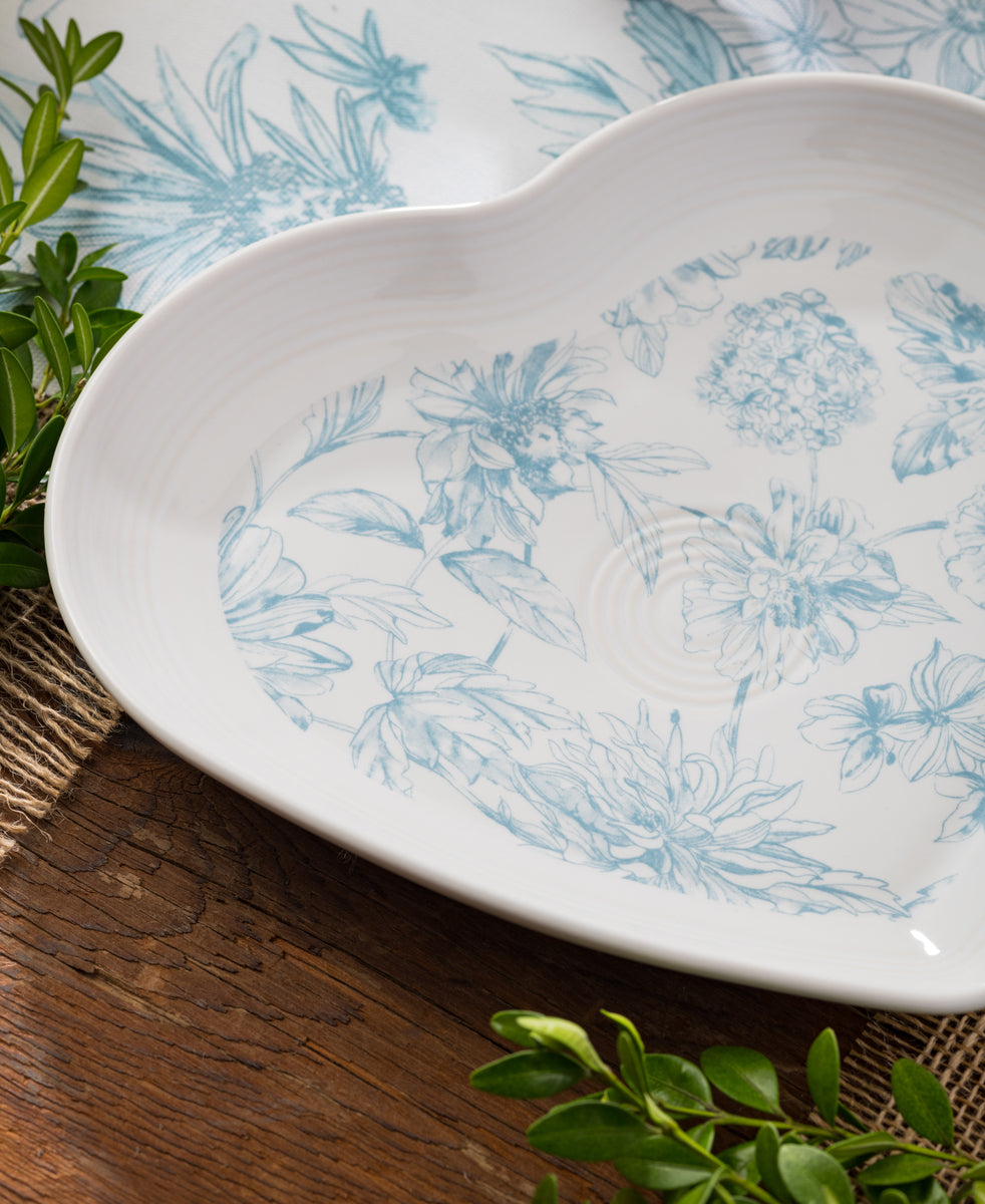 Retired Fiesta Botanical Floral 9 Inch Heart Shaped Plate - Image 2