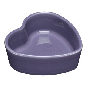Lavender 7 OZ Heart Shaped Ramekin 4 1/2 Inch