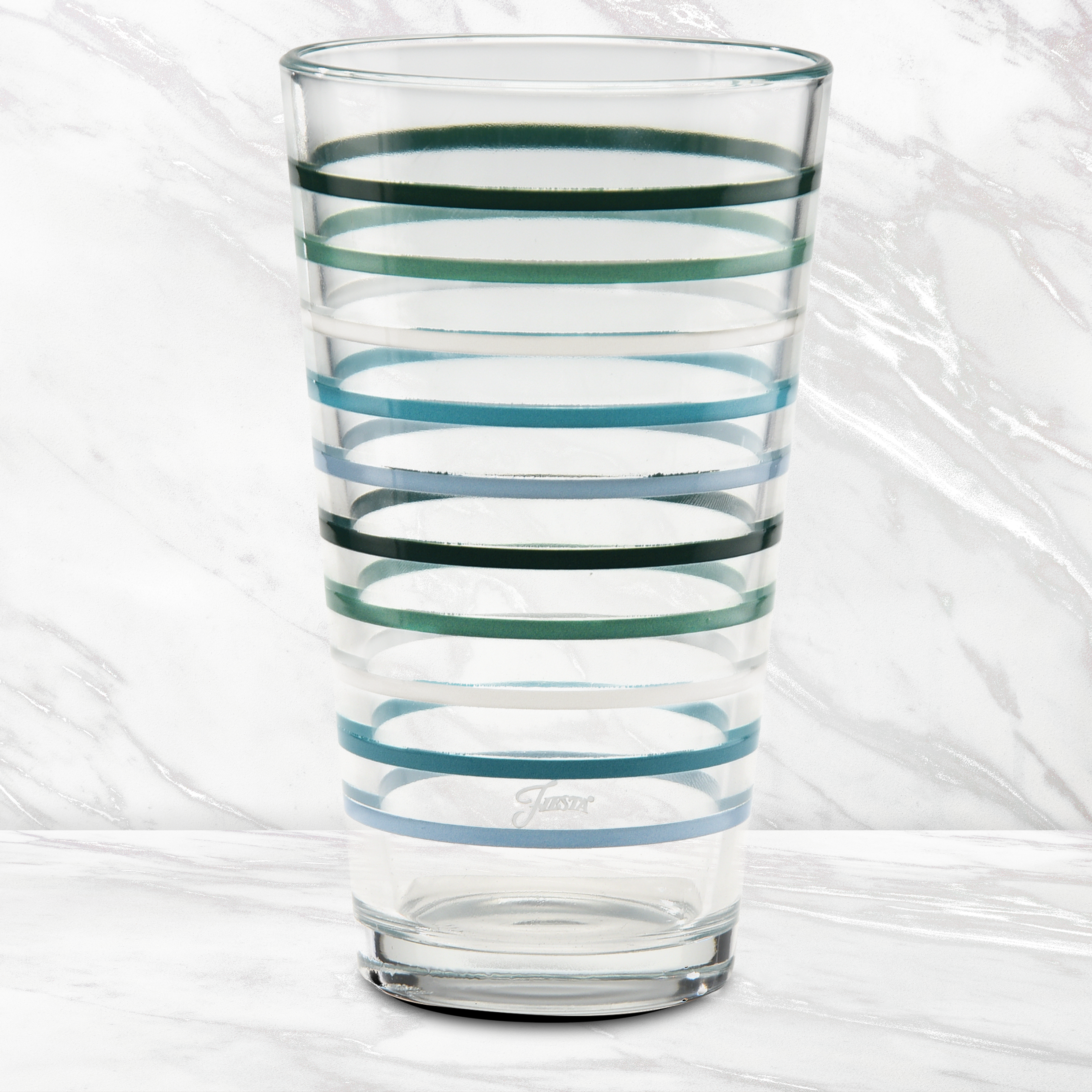 16 oz. Fiesta Aegean Thin Stripe Cooler Glass - Set of 4 - Image 3