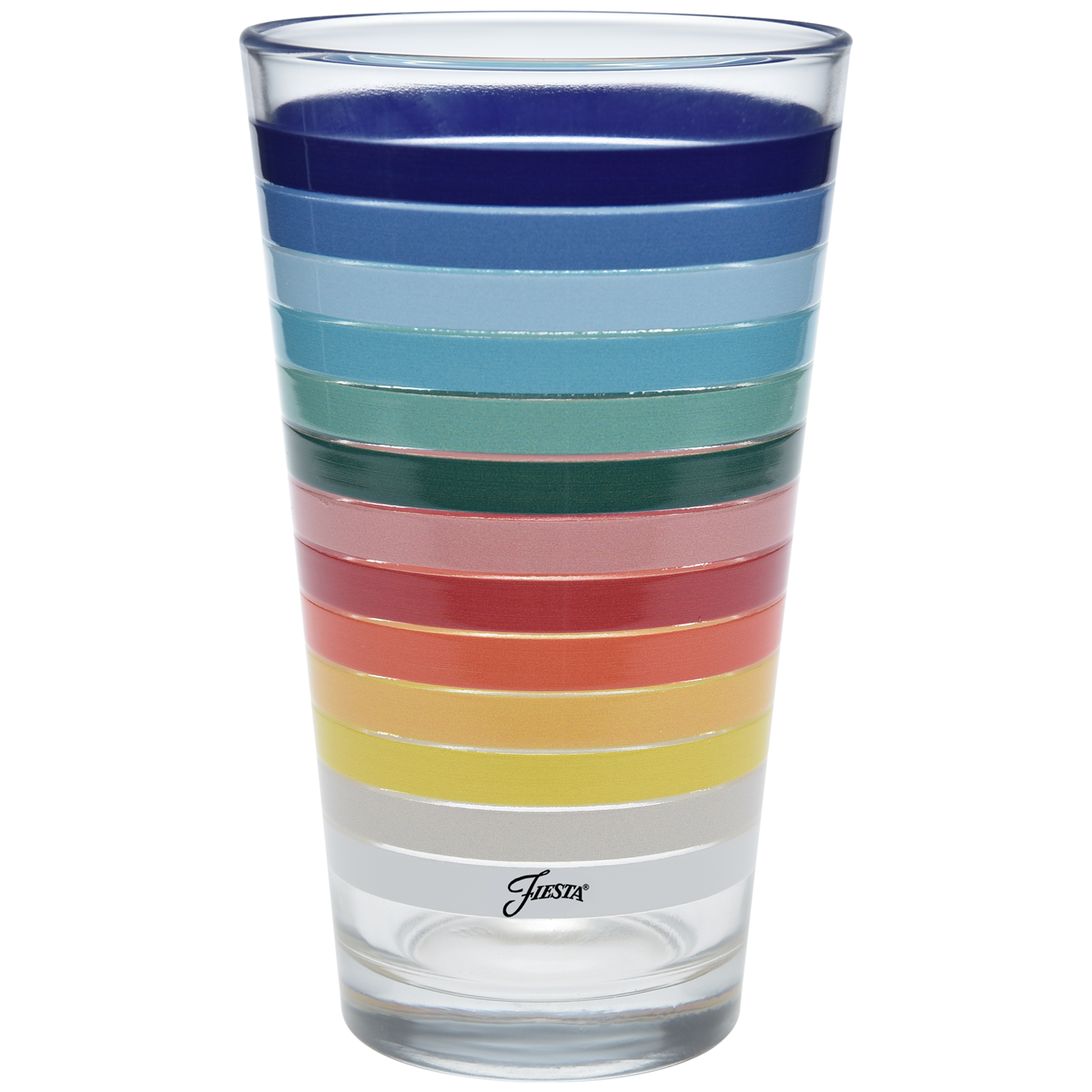 Retired 16 oz. All Colors Stripe Cooler Glass - Set of 4 - Image 2