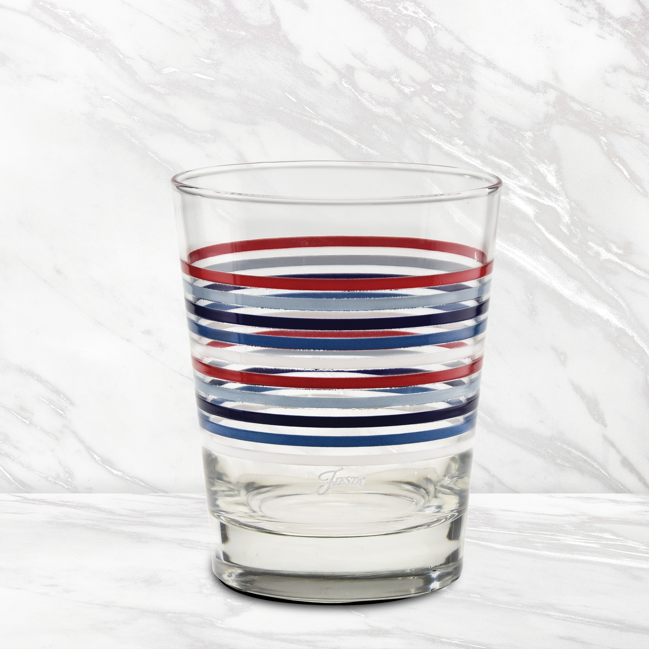 Fiesta Americana Thin Stripe 15 oz. Tapered Double Old Fashion - Set of 4 - Image 3