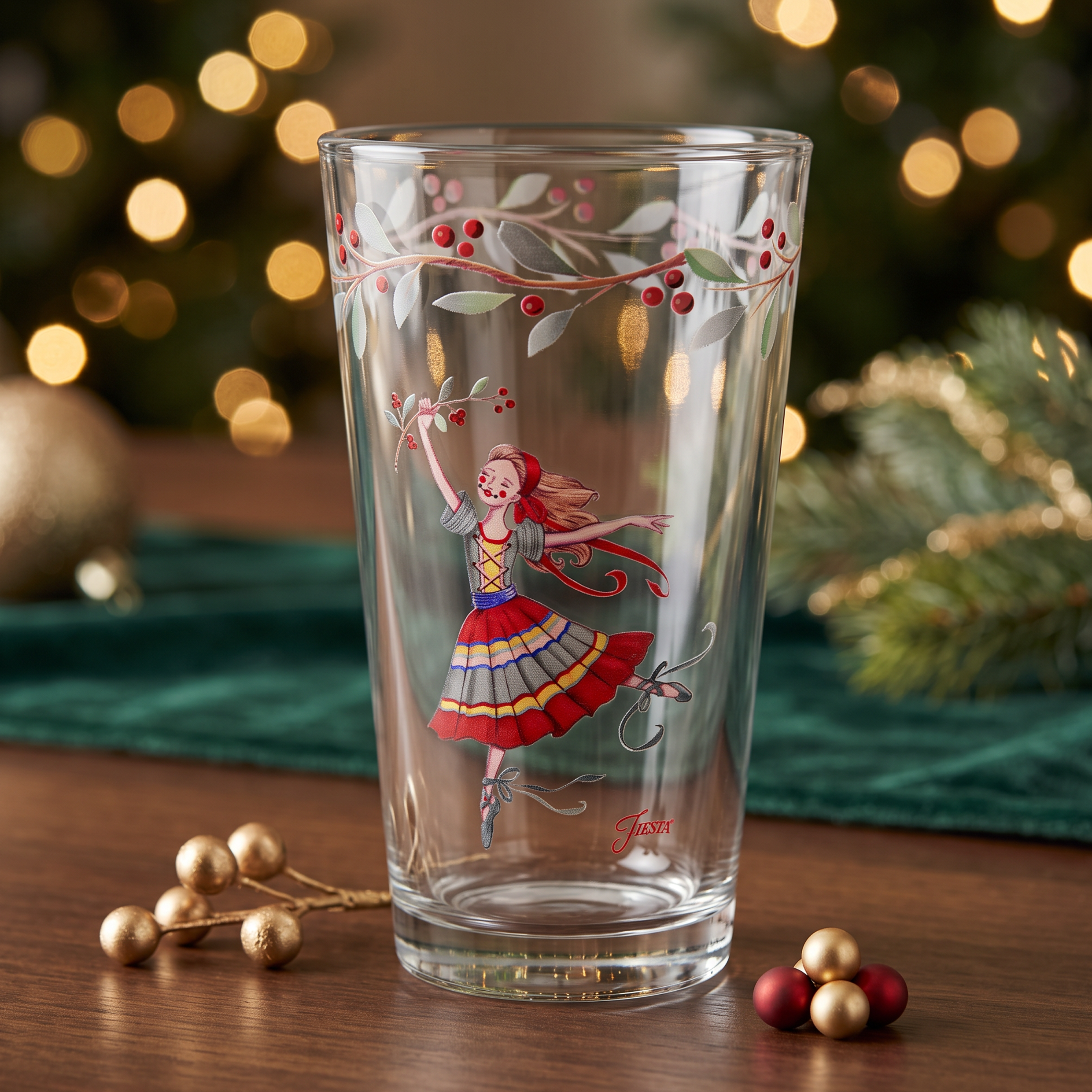 Nutcracker The Ballerina 16 oz. Cooler Glass - Set of 4 - Image 2