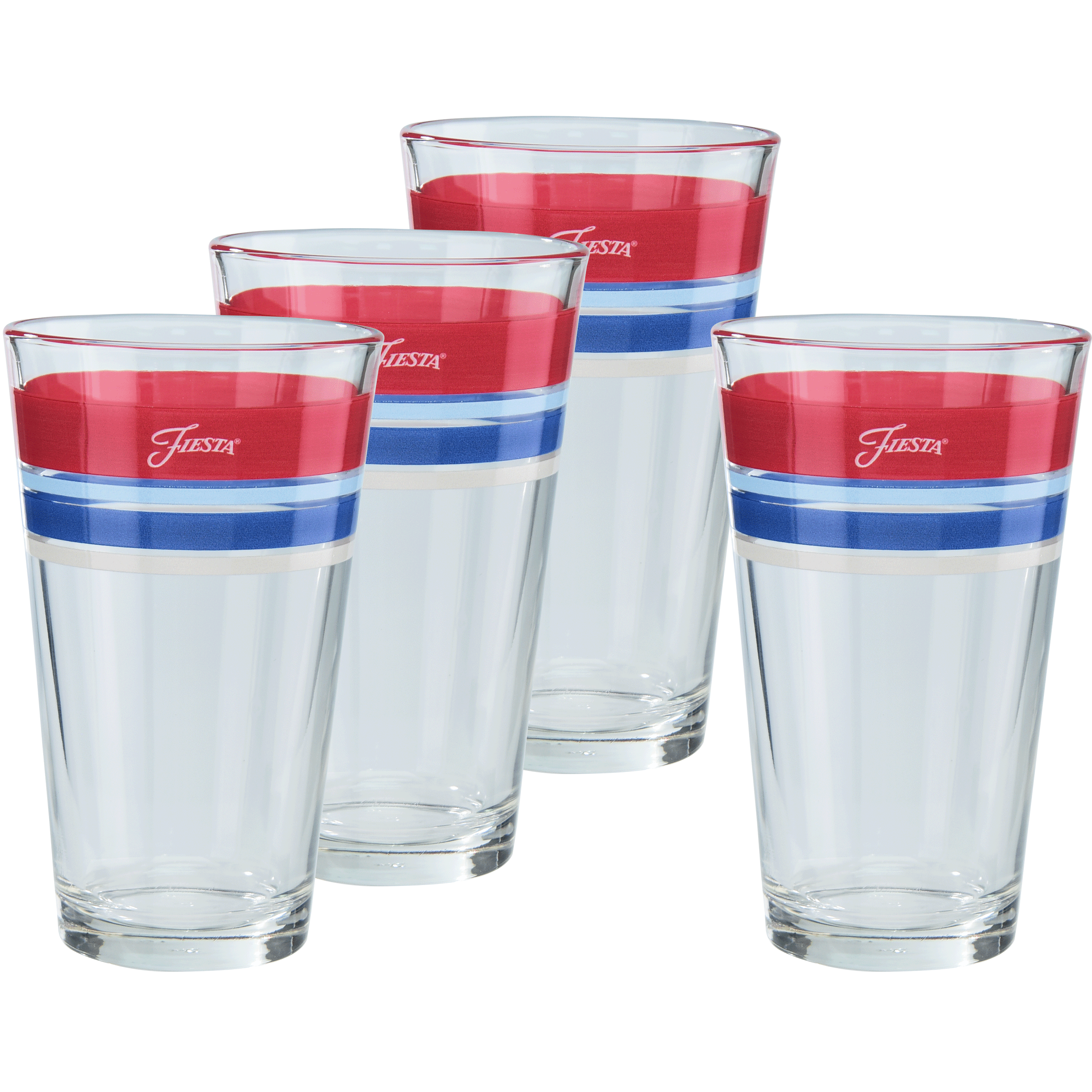 Americana 16 oz. Edgeline Cooler Glass - Set of 4