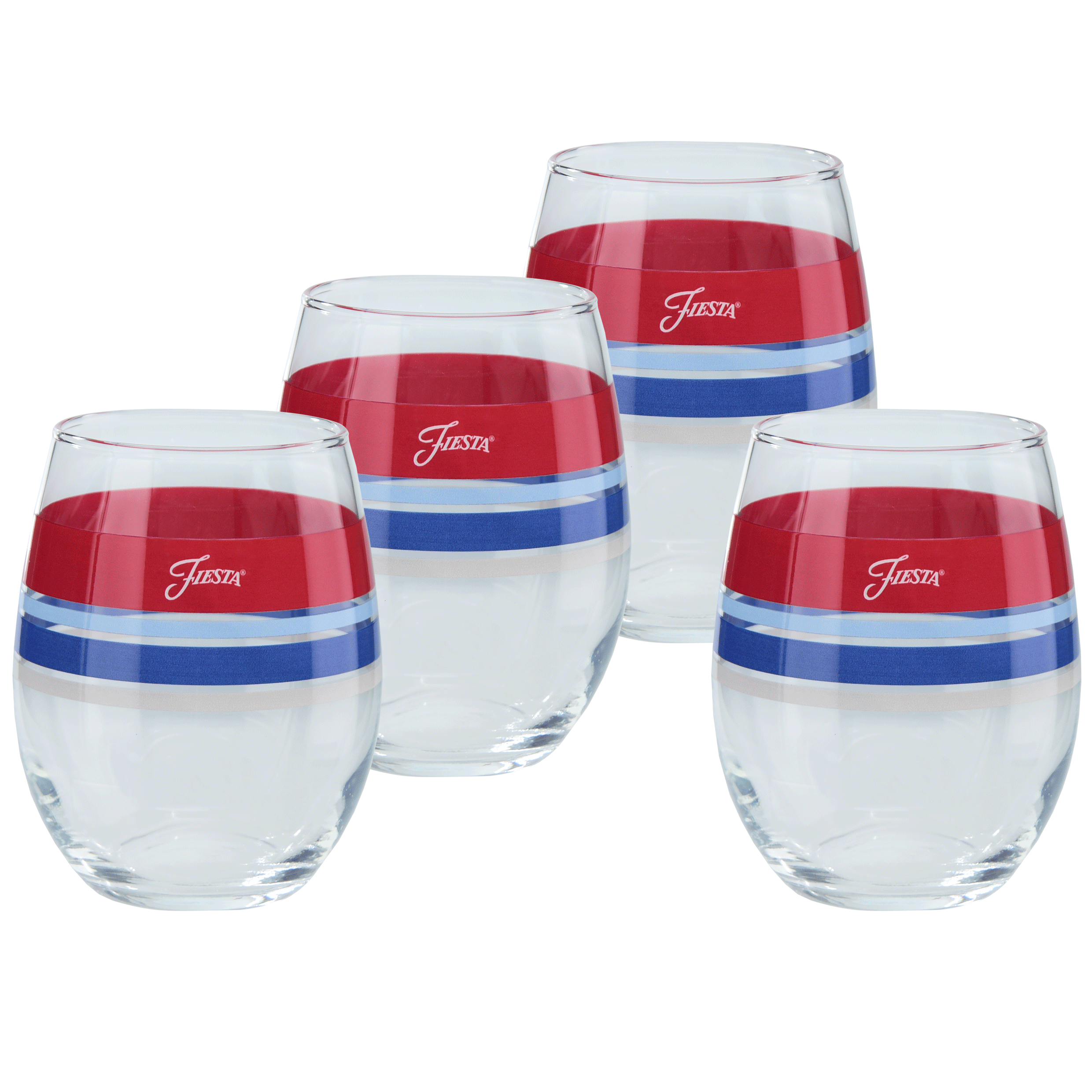 Americana 15 oz. Edgeline Stemless Wine – Set of 4