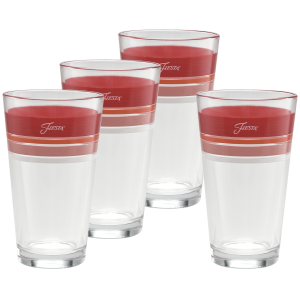 Horizon Sunset 16 oz. Edgeline Cooler Glass Mixed - Set of 4