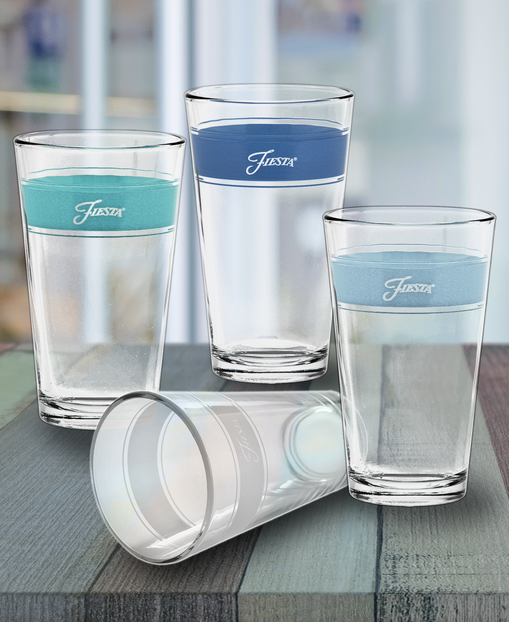Coastal Blues 16 oz. Frame Cooler Mixed Color - Set of 4 - Image 6