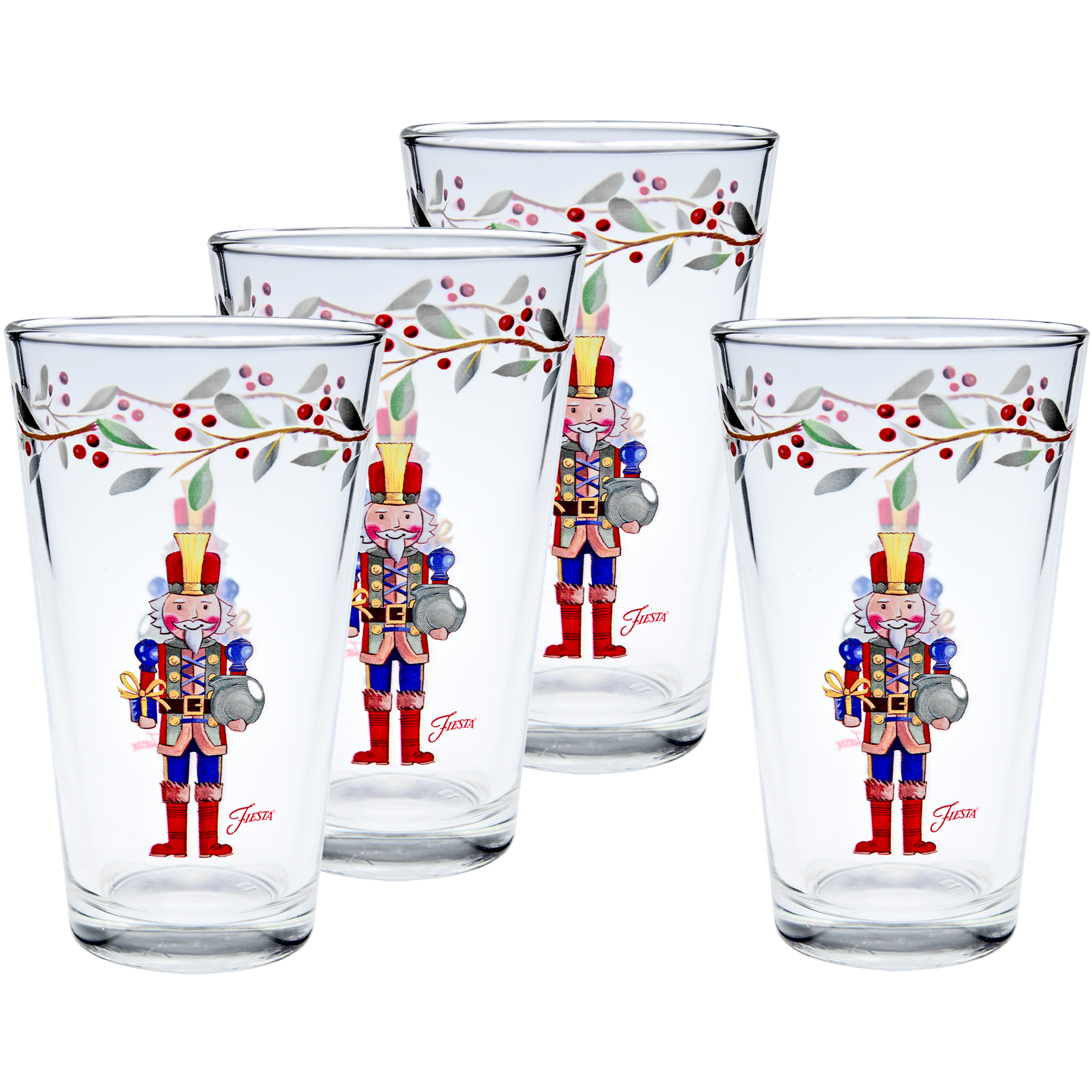 Nutcracker The Giver 16 oz. Cooler Glass - Set of 4