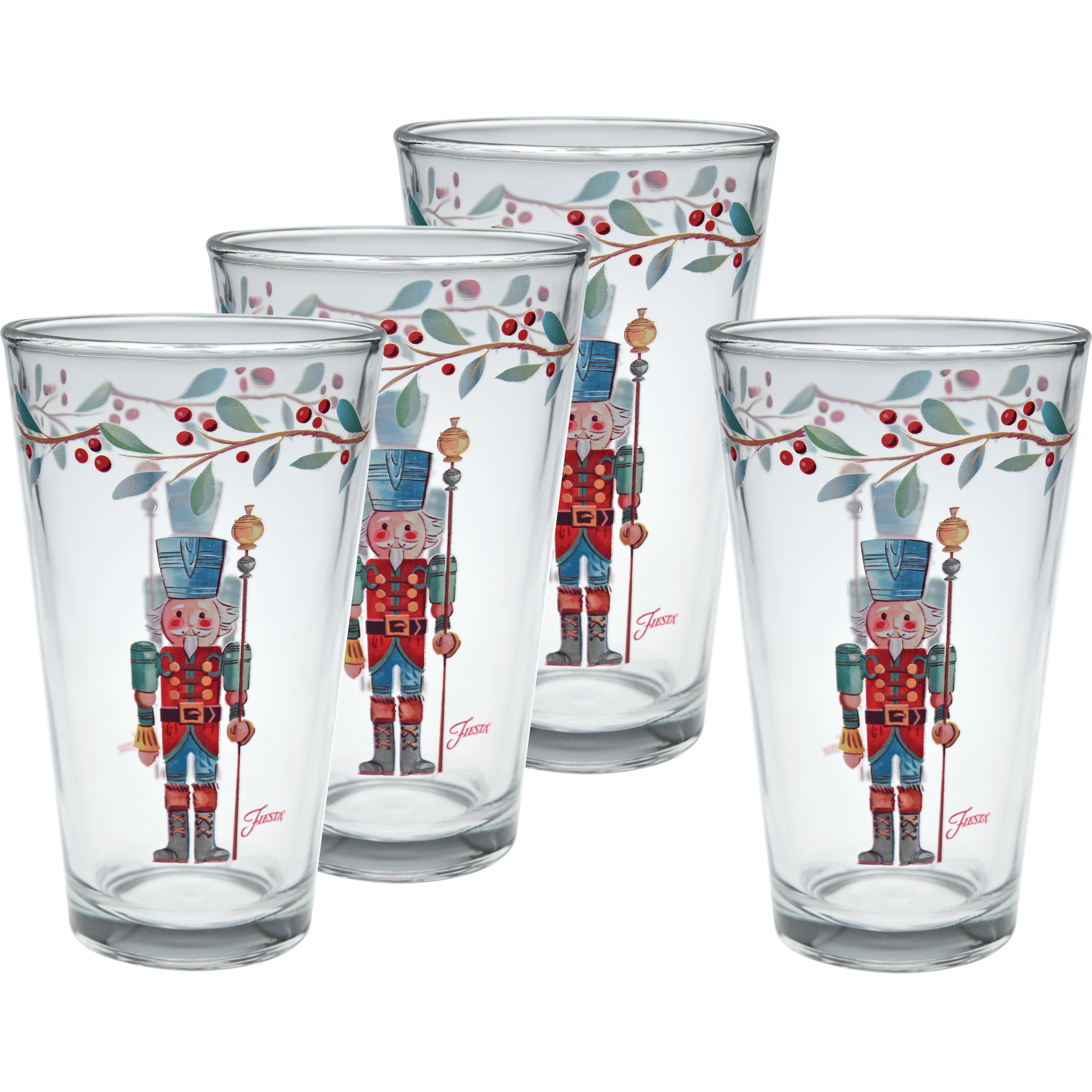 Nutcracker The Guardian 16 oz. Cooler Glass - Set of 4
