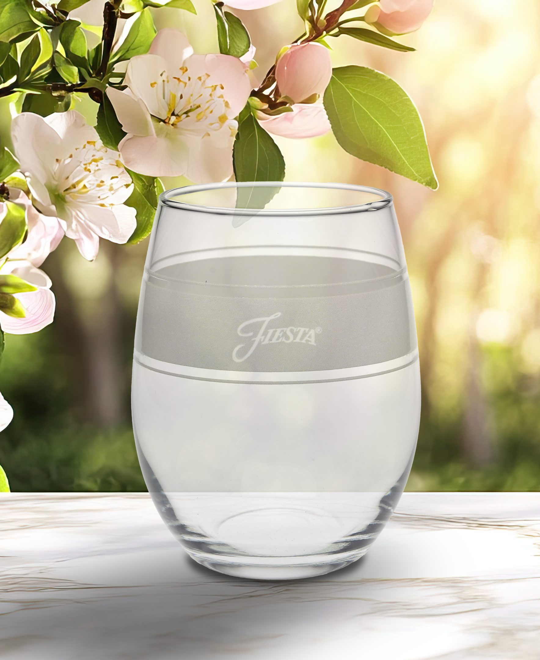 Linen 15 oz. Frame Stemless Glass – Set of 4 - Image 3