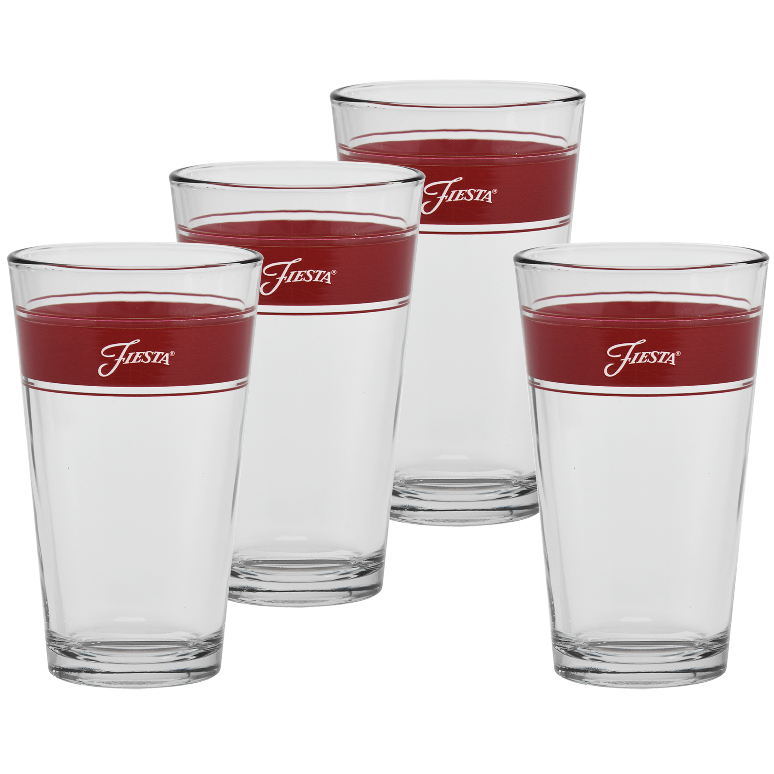 16 oz. Fiesta® Frame Cooler Scarlet - Set of 4