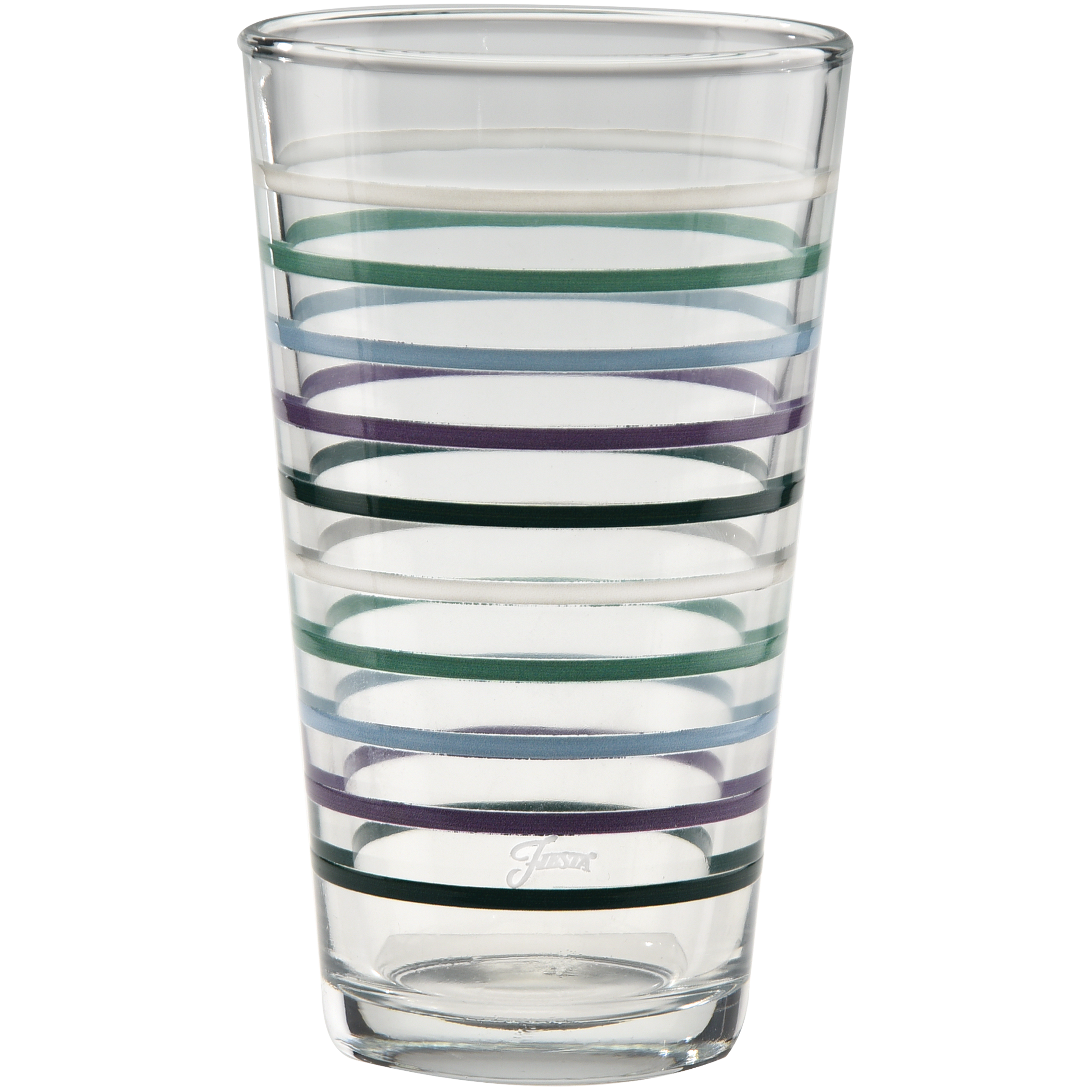 16 oz. Fiesta Lavender Bloom Thin Stripe Cooler Glass - Set of 4 - Image 2