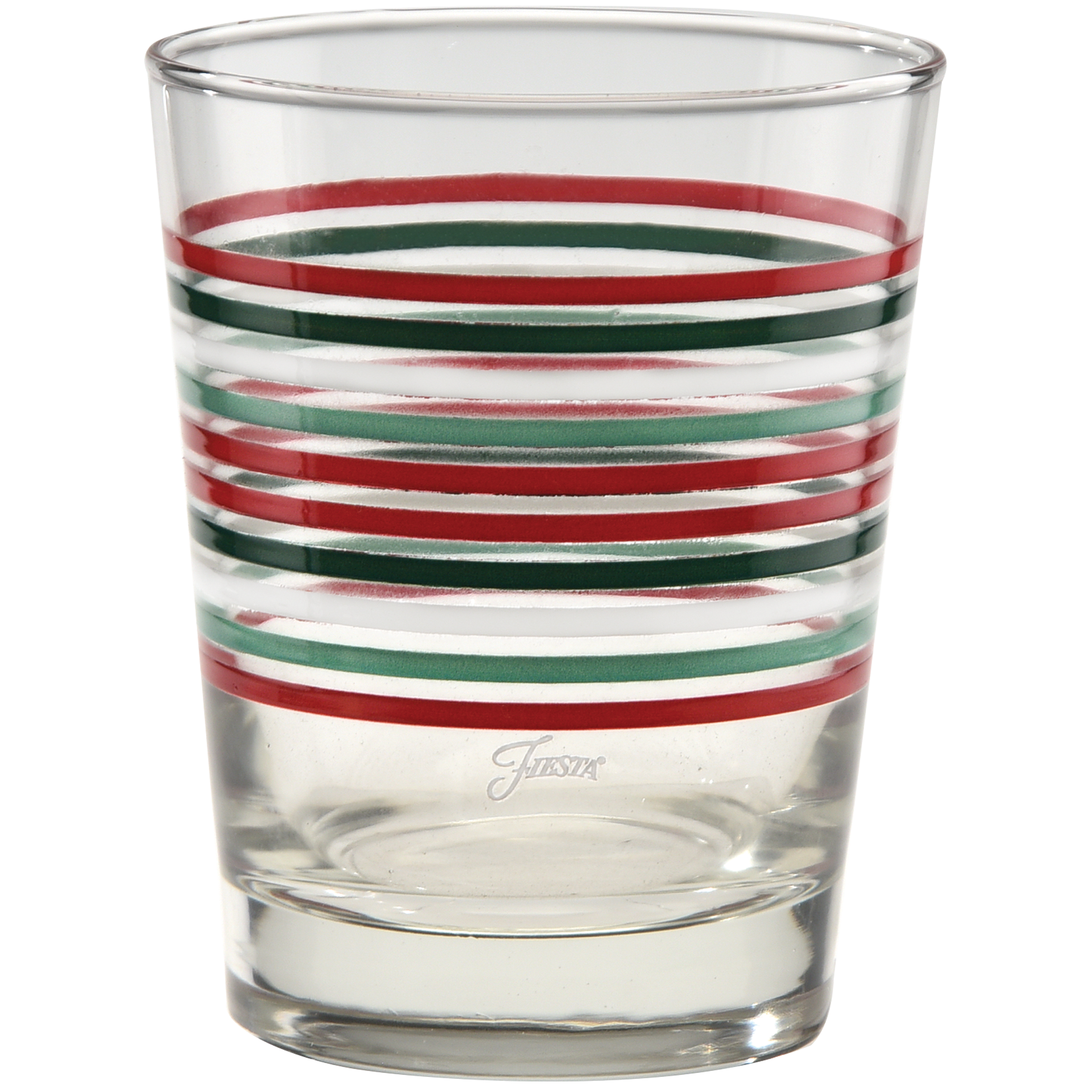 Fiesta Christmas Thin Stripe 15 oz. Tapered Double Old Fashion - Set of 4 - Image 2