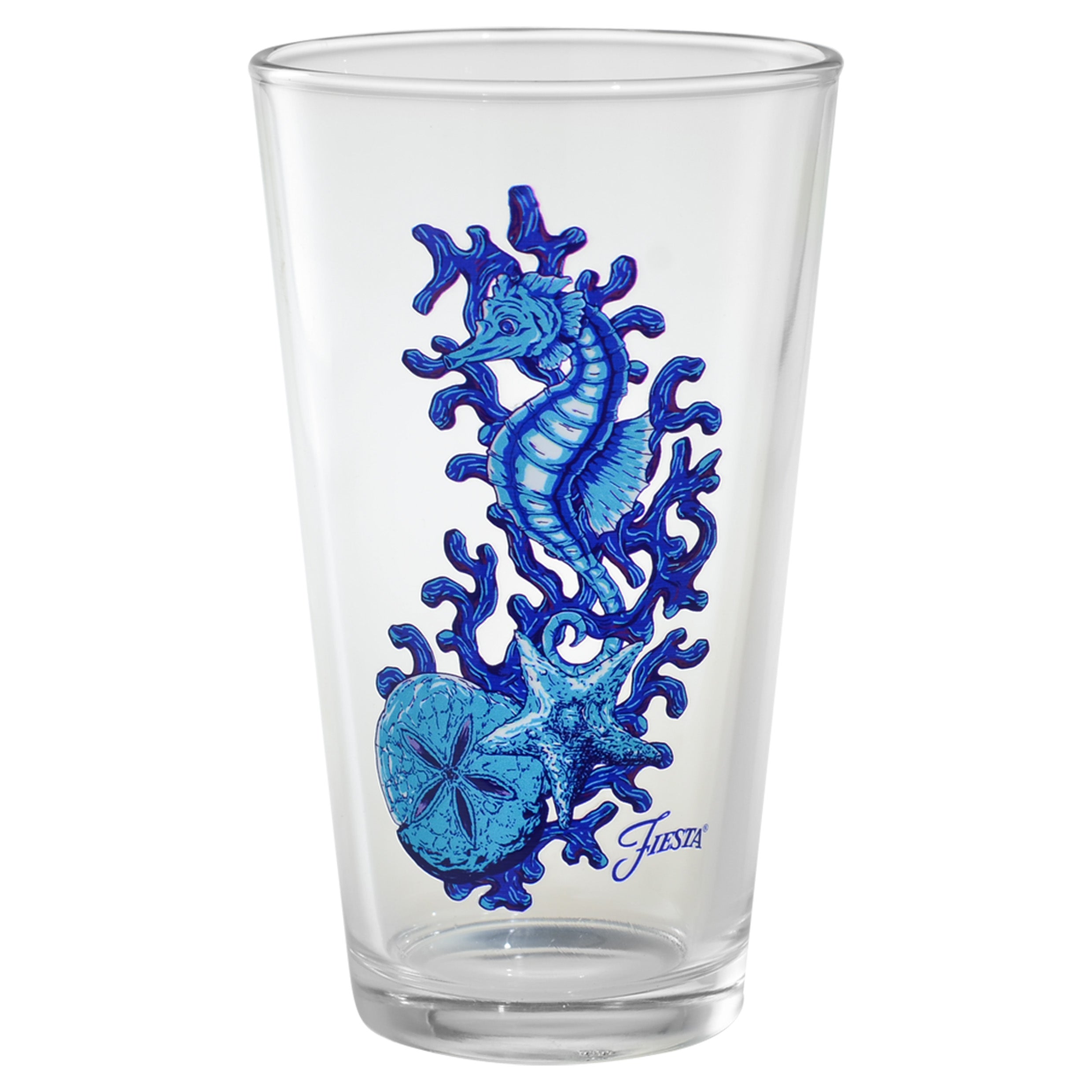 Retired 16 oz. Fiesta® Coastal Seahorse Cooler – Set of 4 - Image 2