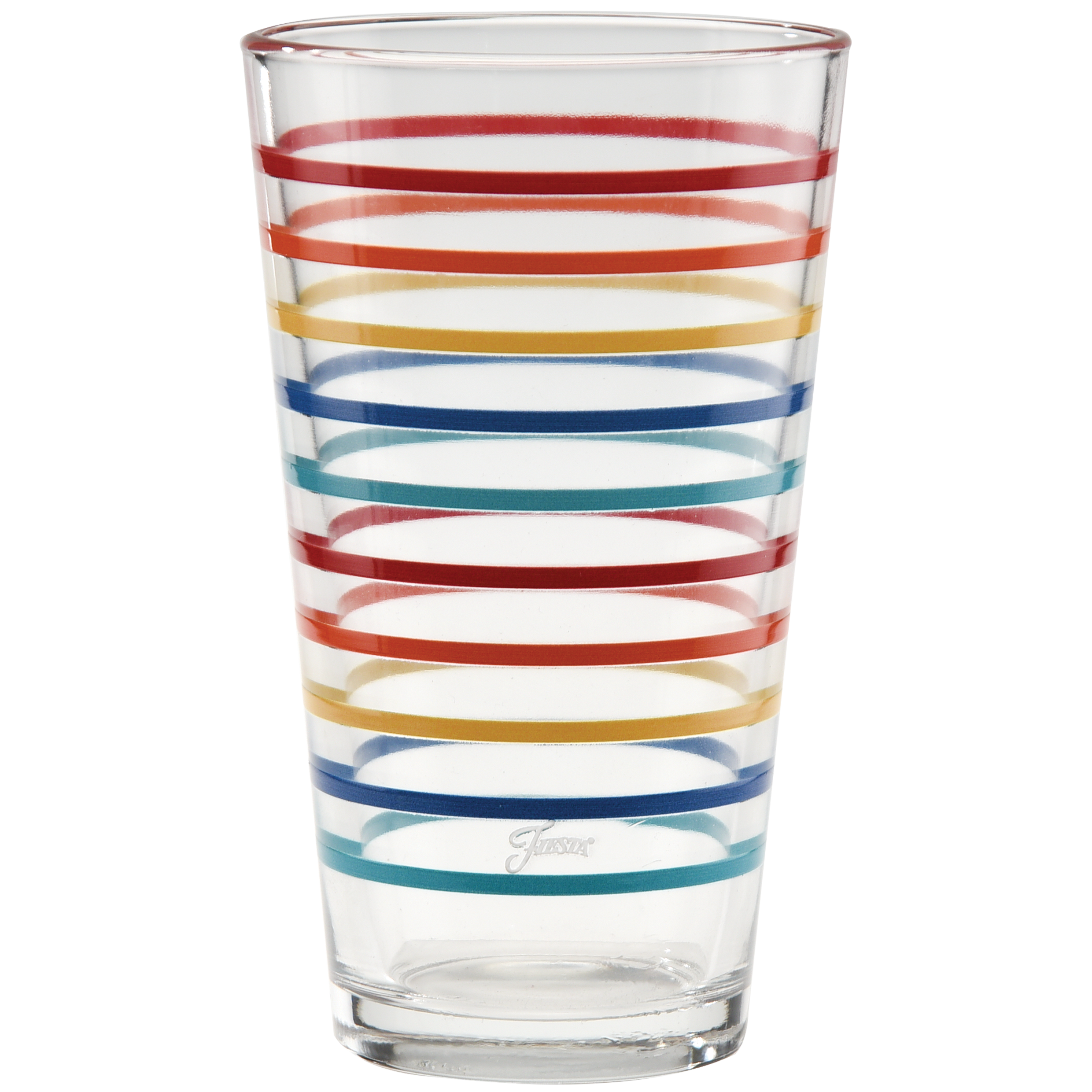 16 oz. Fiesta Vibrant Thin Stripe Cooler Glass - Set of 4 - Image 2
