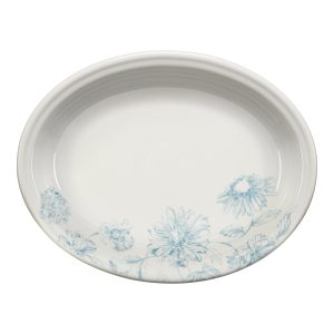 Botanical Floral Sky 11 5/8 Inch Medium Oval Serving Platter