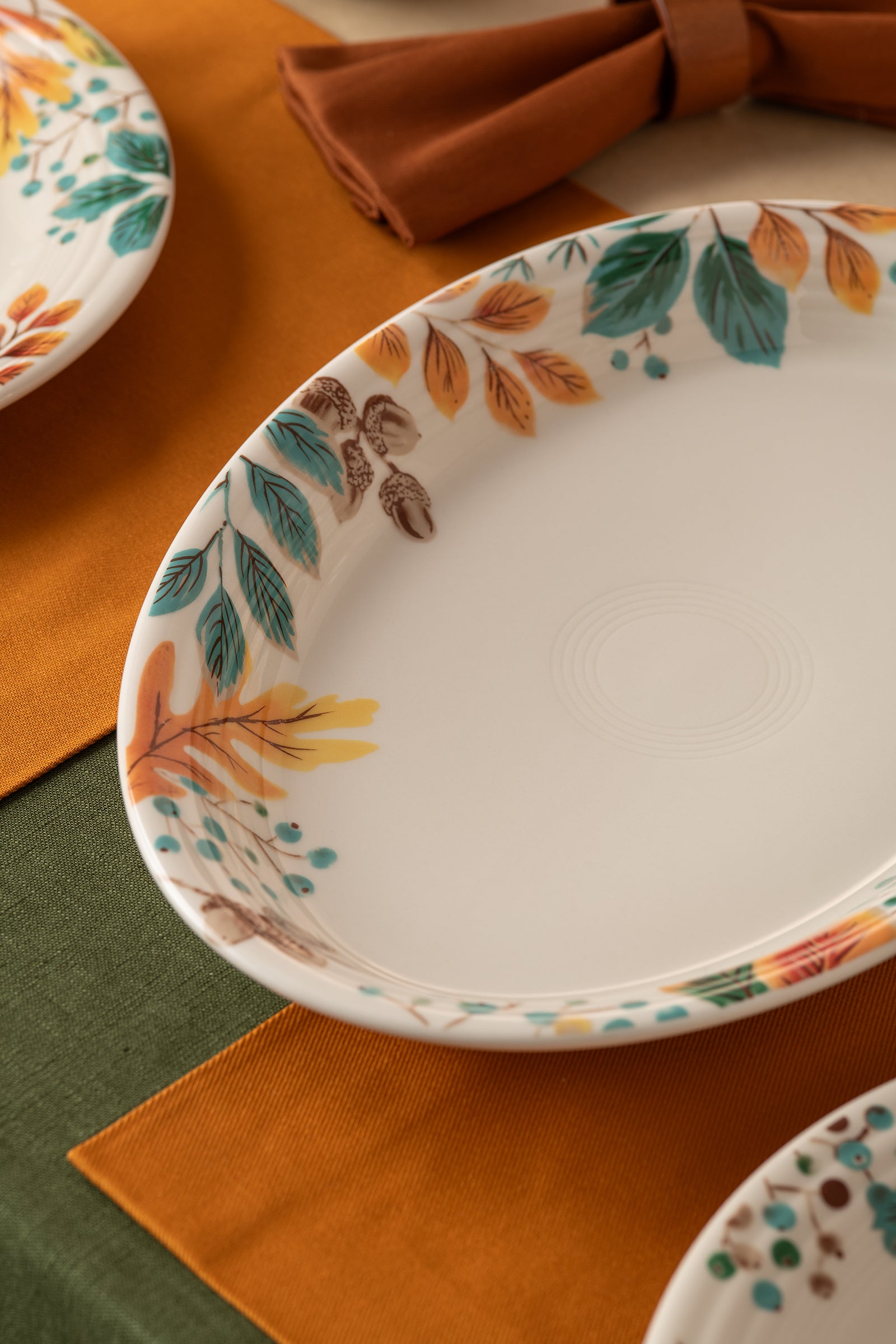 Autumn Fields 13 5/8 Inch Large Oval Serving Platter - Image 2
