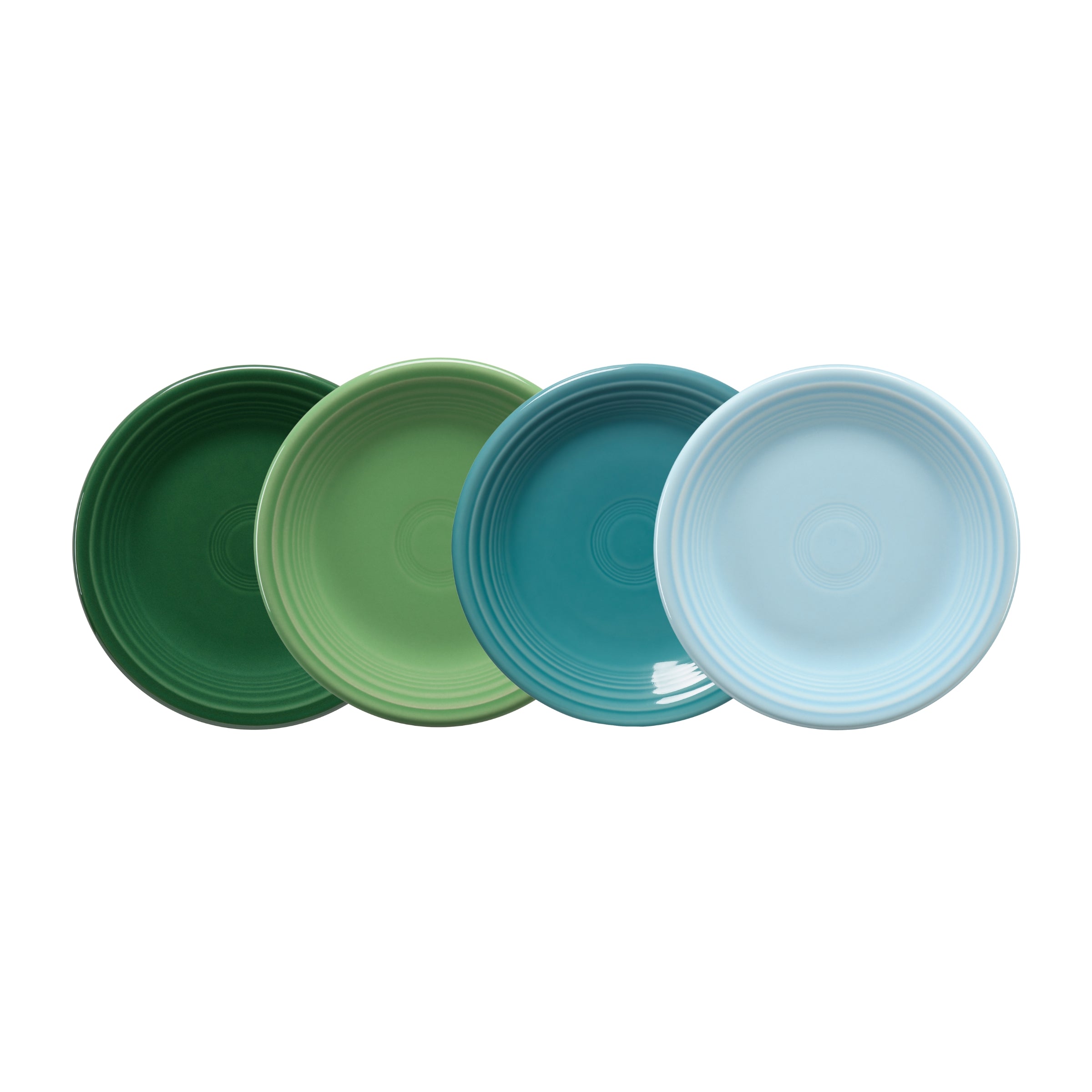 Mixed Aegean Classic Rim 7 1/4 Inch Salad Plate. Set of 4