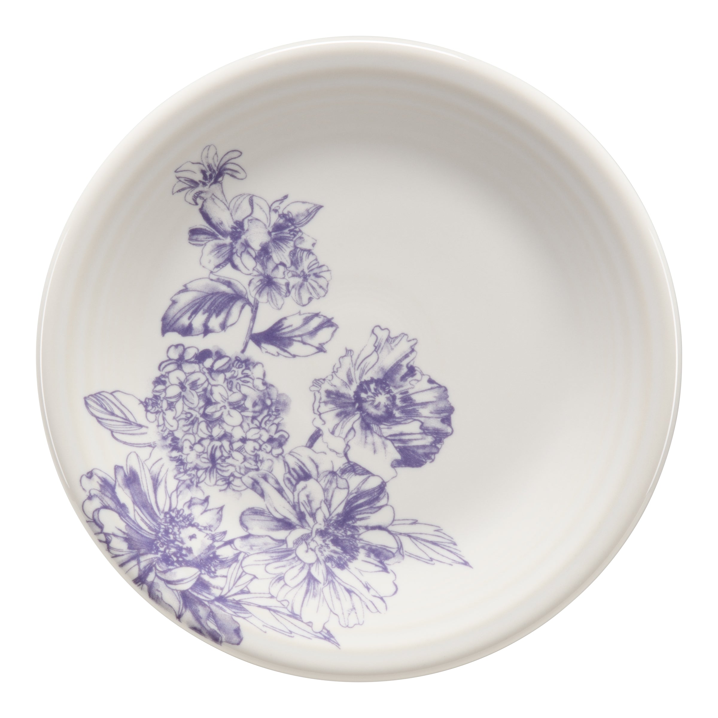 Botanical Floral Lavender Classic Rim 7 1/4 Inch Salad Plate