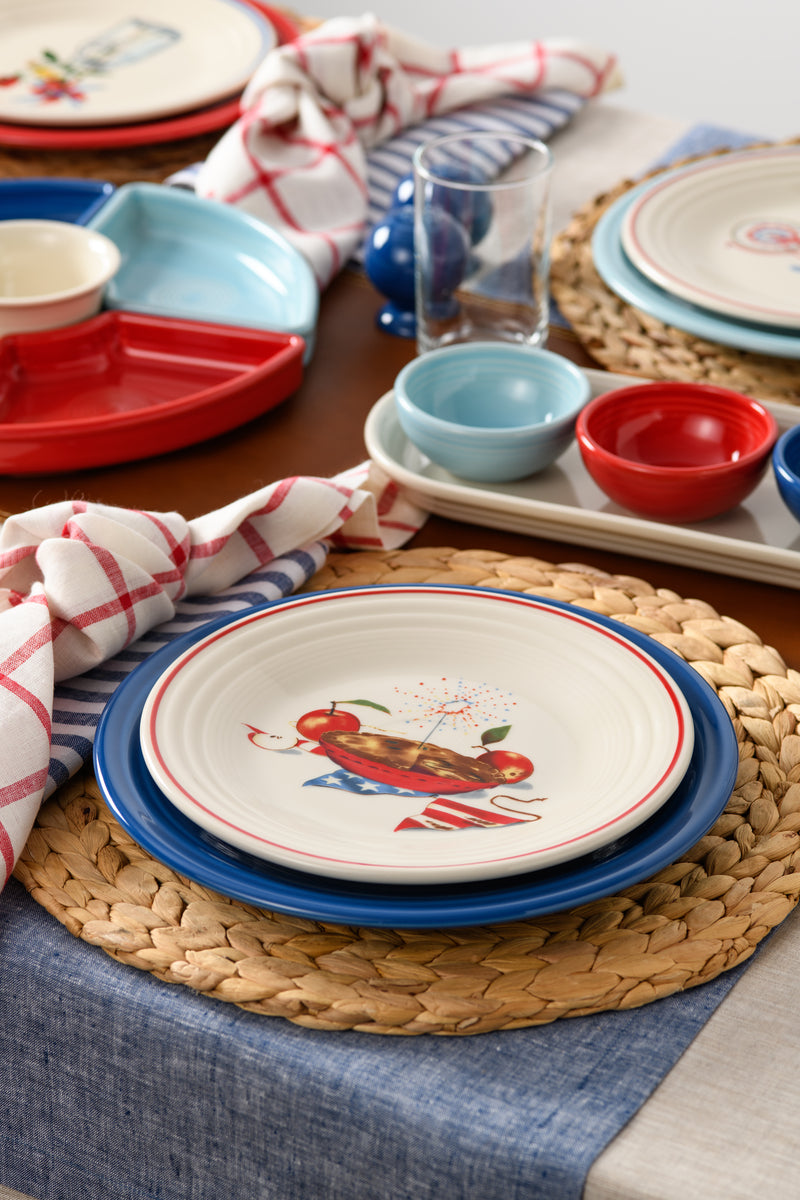 Americana Apple Pie Classic Rim 9 Inch Luncheon Plate - Image 2