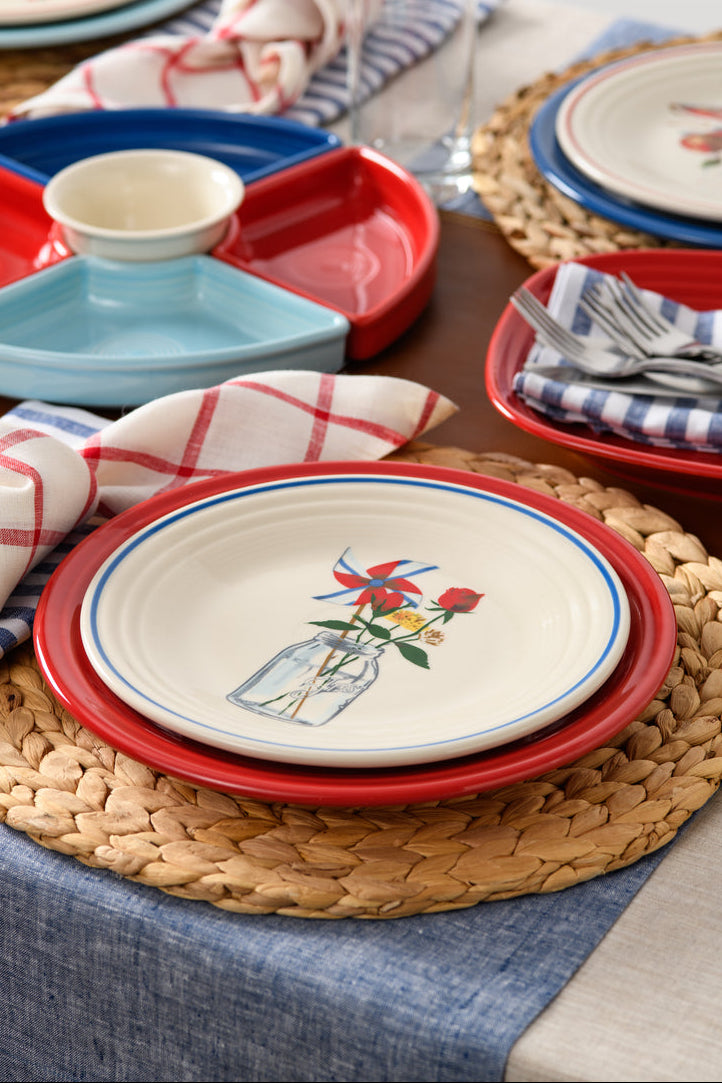 Americana Mason Jar Classic Rim 9 Inch Luncheon Plate - Image 2