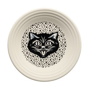 Black Cat Linen Classic Rim 9 Inch Luncheon Plate