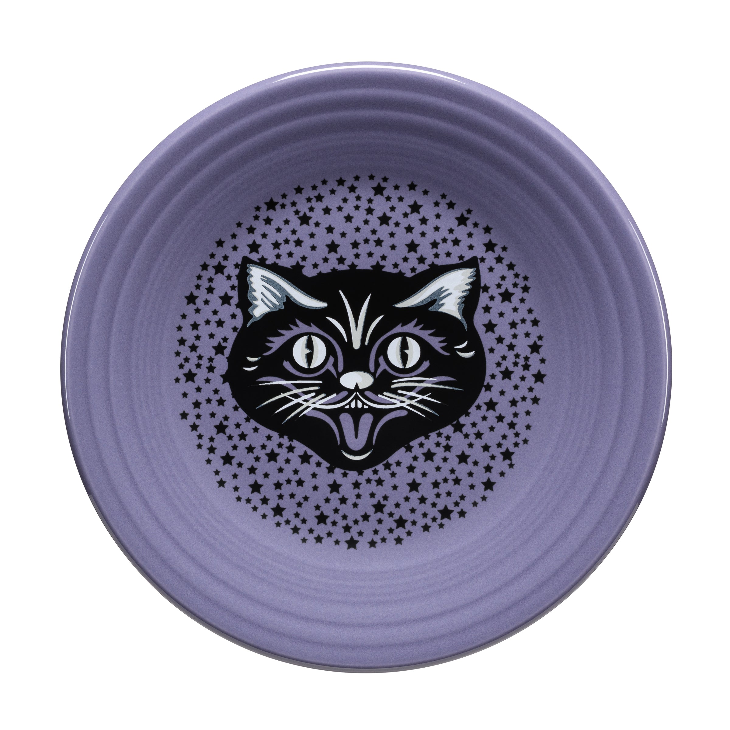Black Cat Lavender Classic Rim 9 Inch Luncheon Plate