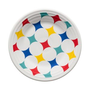Fiesta Vibrant Kaleido Circles Classic Rim 9 Inch Luncheon Plate