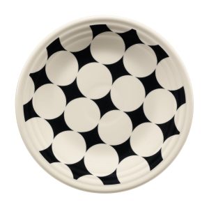Fiesta Black Kaleido Circles Classic Rim 9 Inch Luncheon Plate