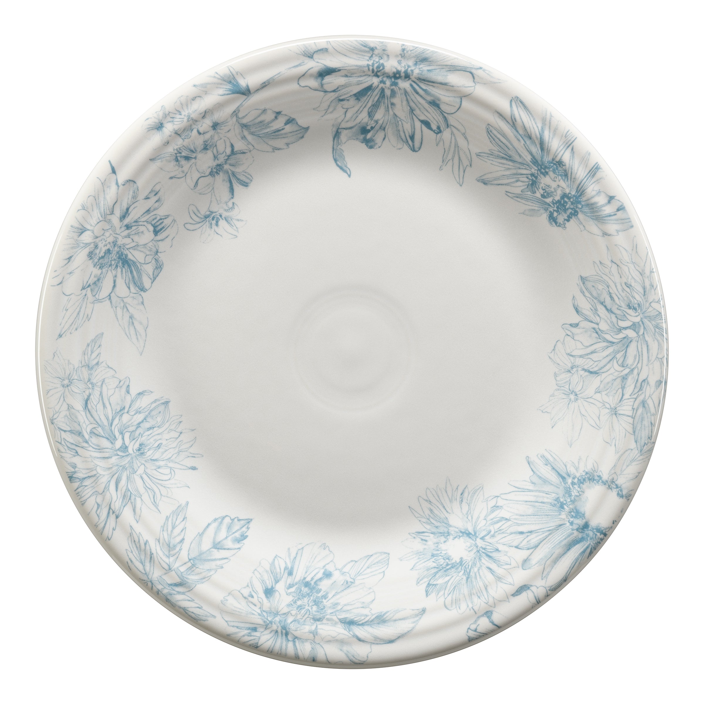 Botanical Floral Sky Classic Rim 10 1/2 Inch Dinner Plate