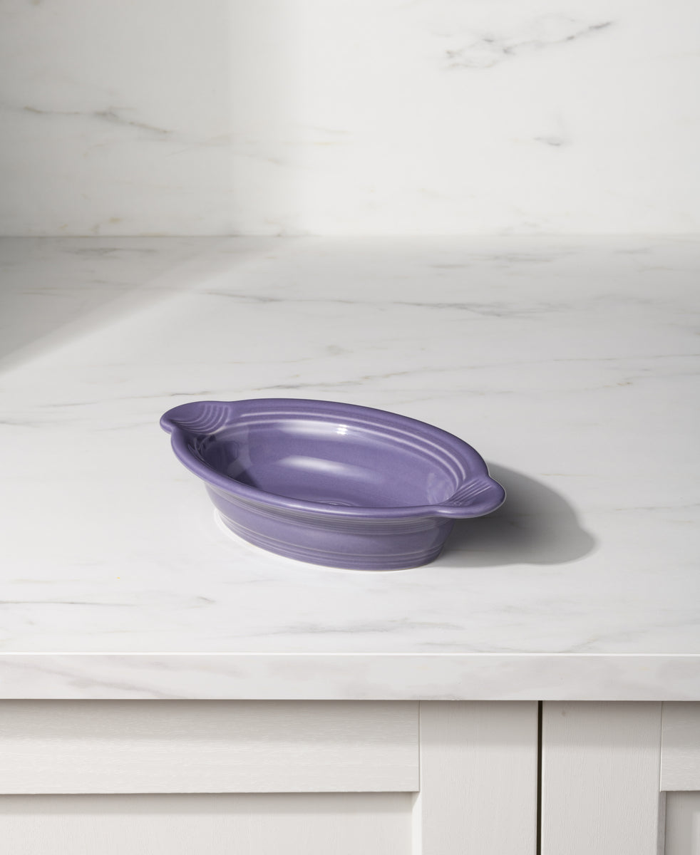 Lavender 9 1/8 Inch Oval Individual Casserole 13 OZ - Image 2