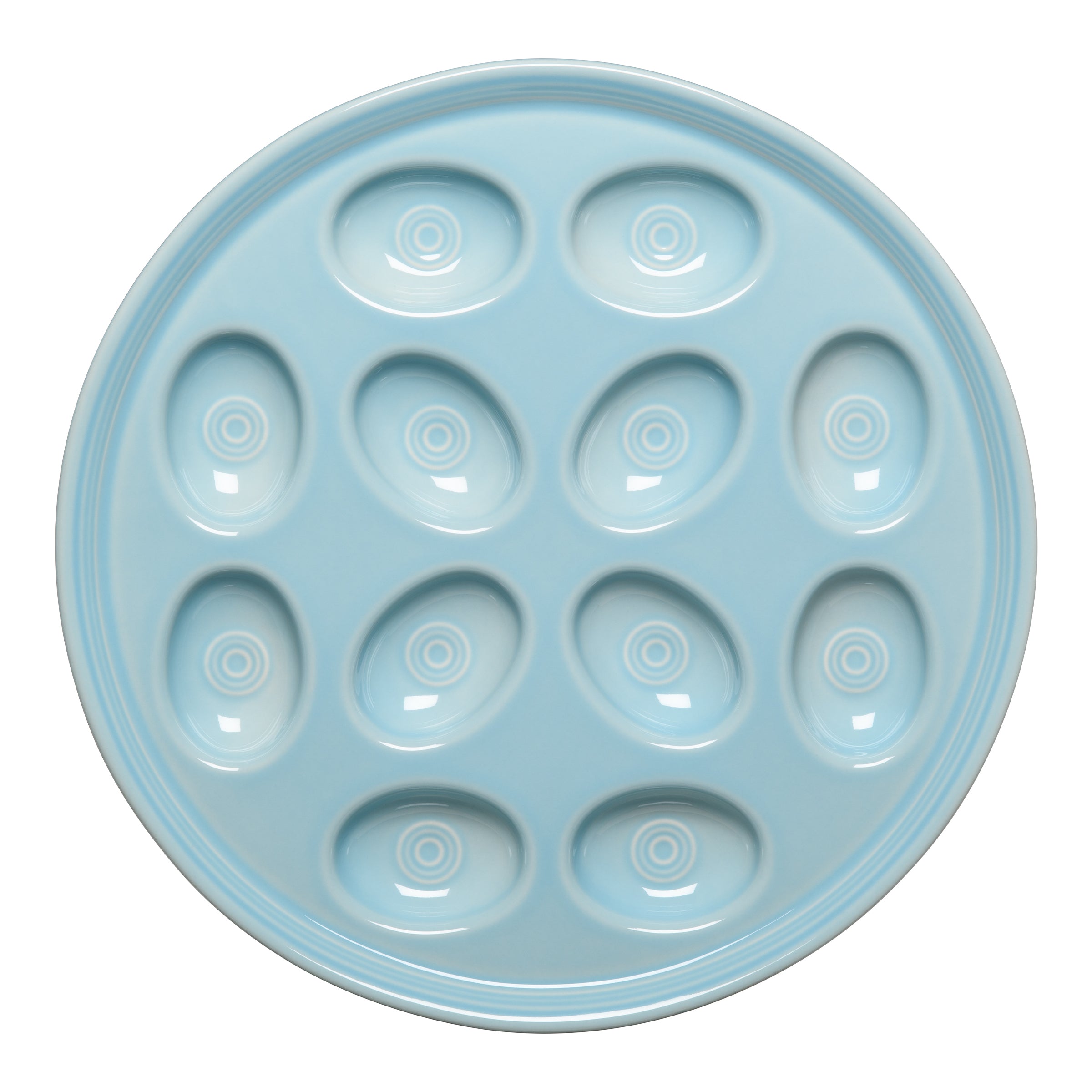 Round Egg Serving Platter 11 1/4 Inch