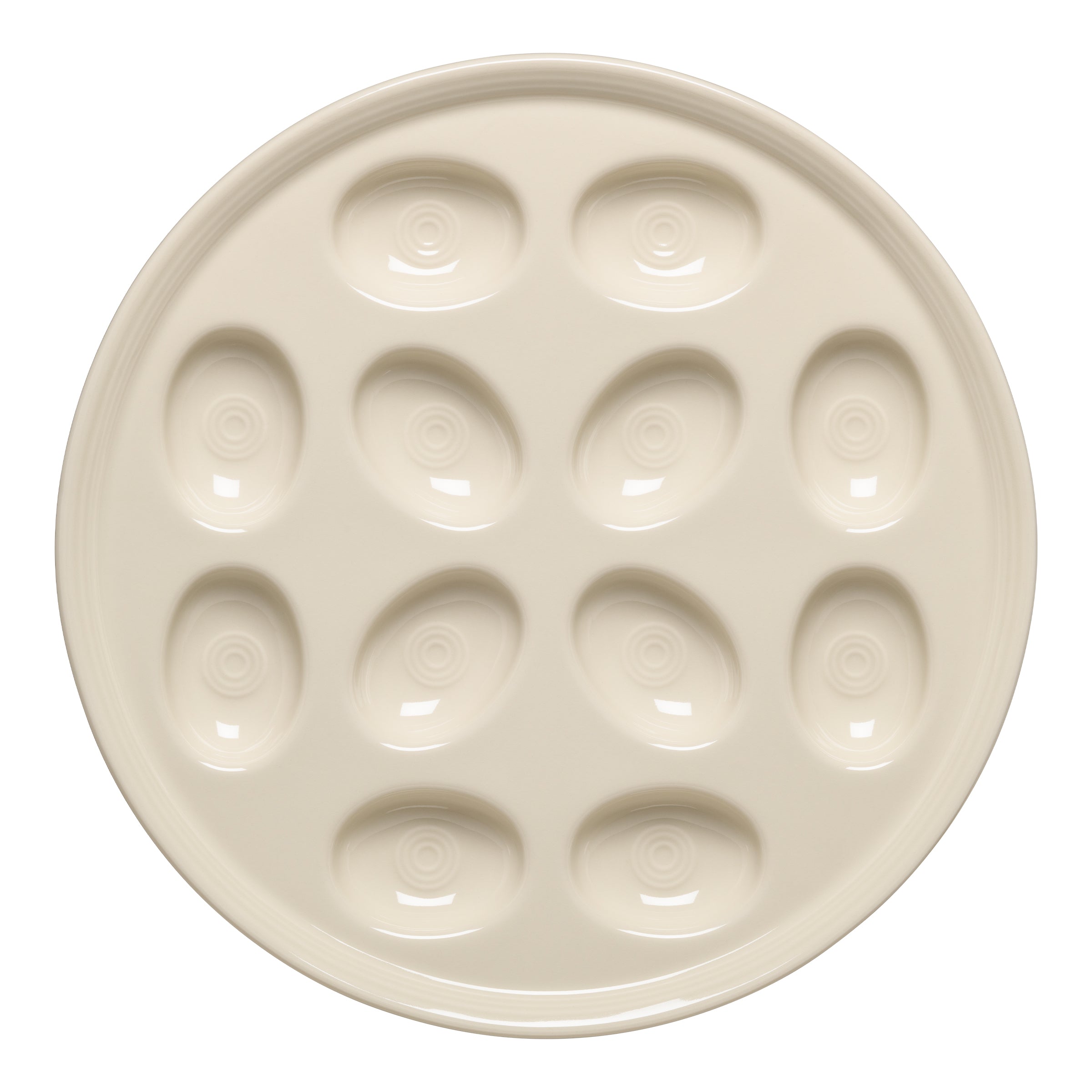 Round Egg Serving Platter 11 1/4 Inch - Image 2