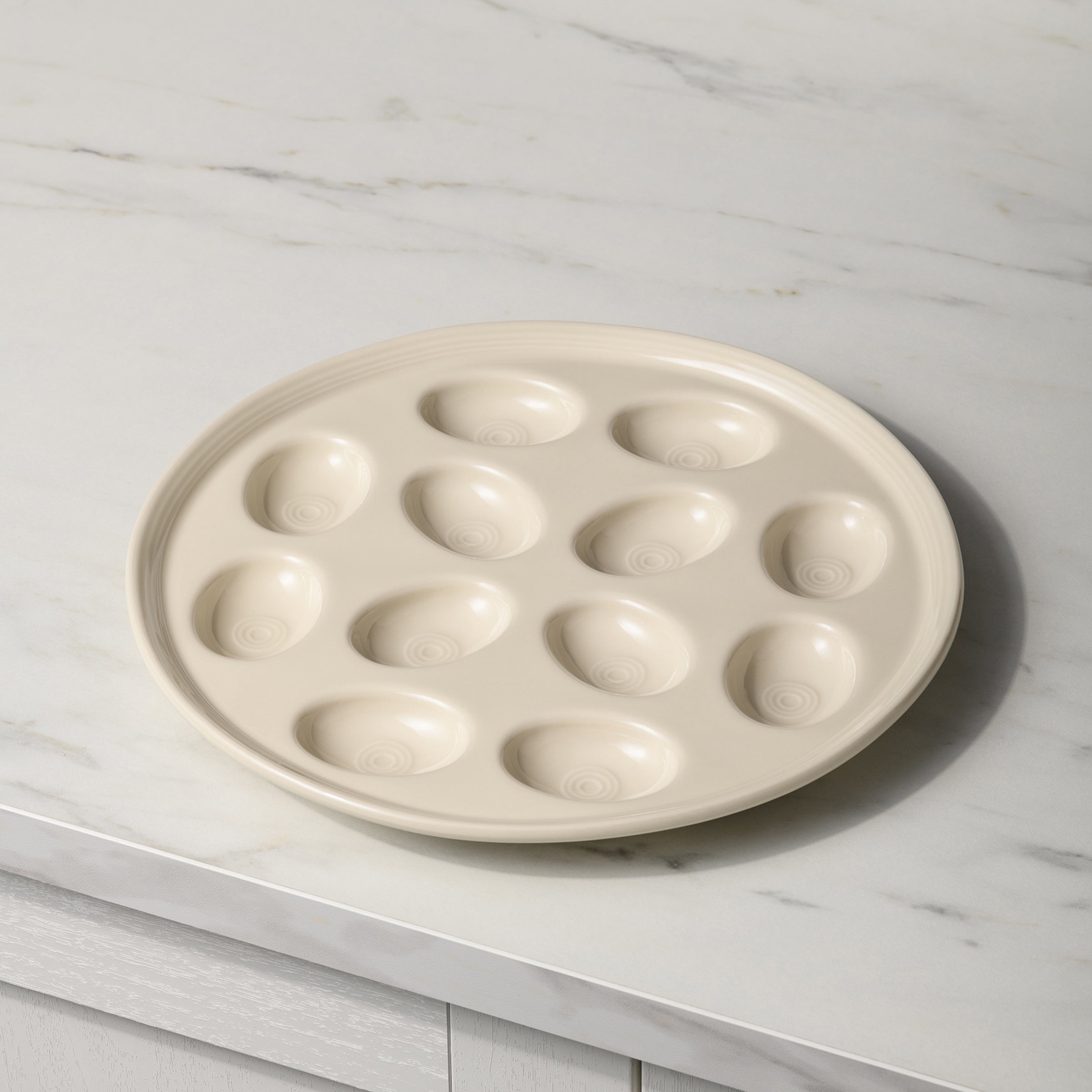 Round Egg Serving Platter 11 1/4 Inch - Image 3